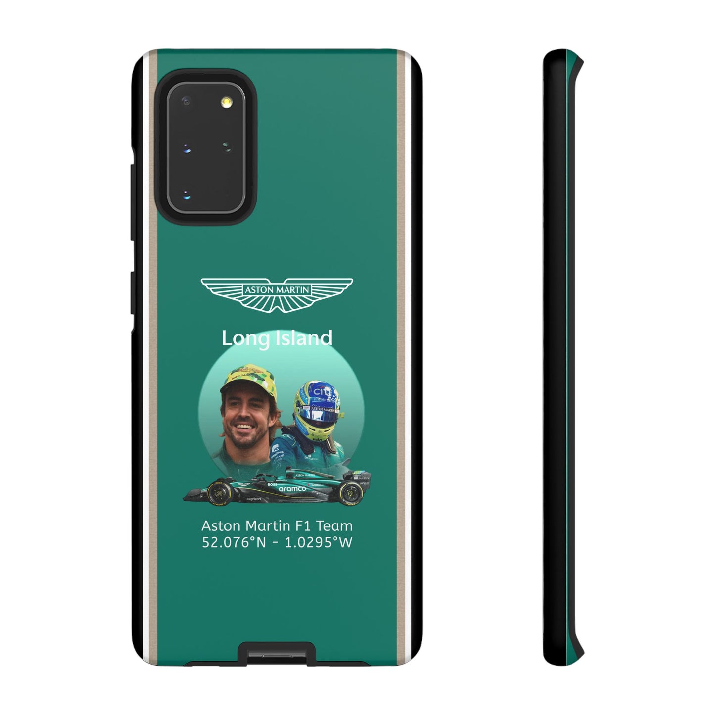 Aston Martin Long Island F1 inspired Fernando Alonso Impact-Resistant Phone Case - Sleek & Stylish