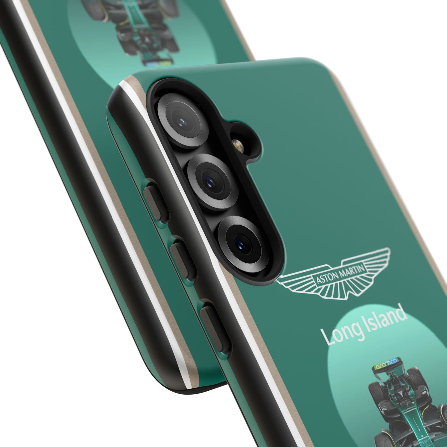 Aston Martin Long Island Formula 1 inspired Impact-Resistant Phone Case - Sleek & Stylish