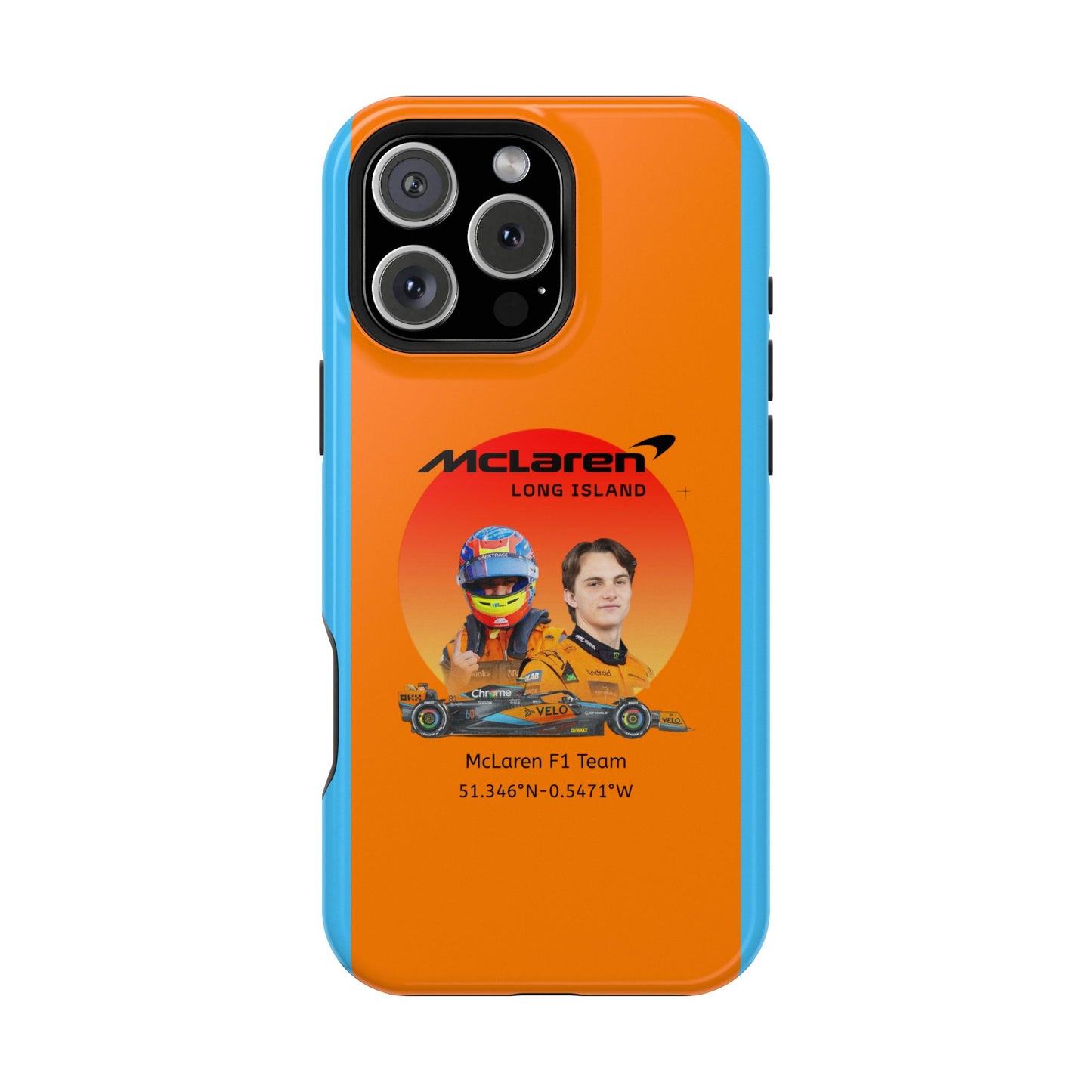 McLaren Long Island McLaren F1 inspired Oscar Piastri Impact-Resistant Phone Case - Sleek & Stylish