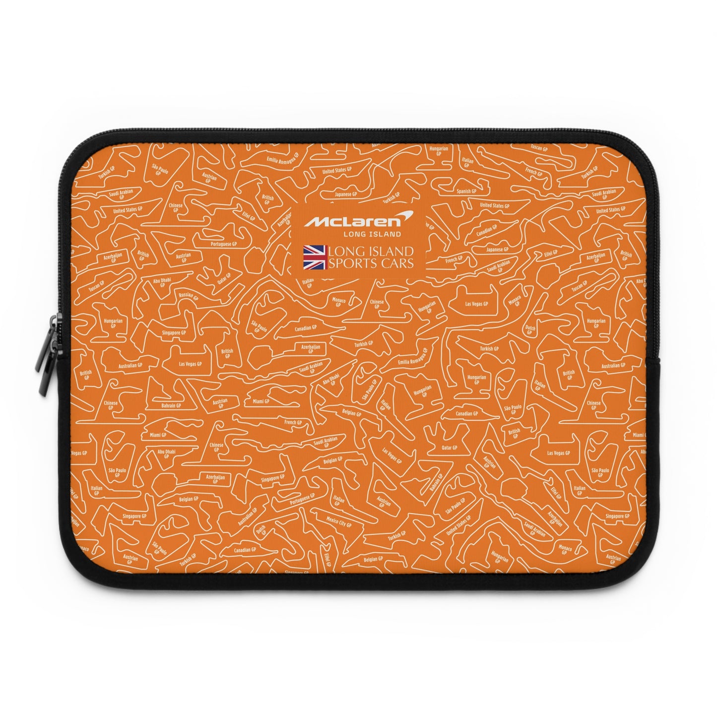 Long Island Sports Cars |McLaren Long Island | F1 Racetrack Laptop Sleeve