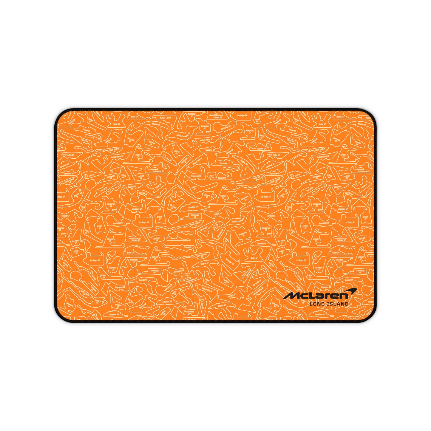 McLaren Long Island Mouse Pad Red F1 Racing Track Pattern Desk Mat