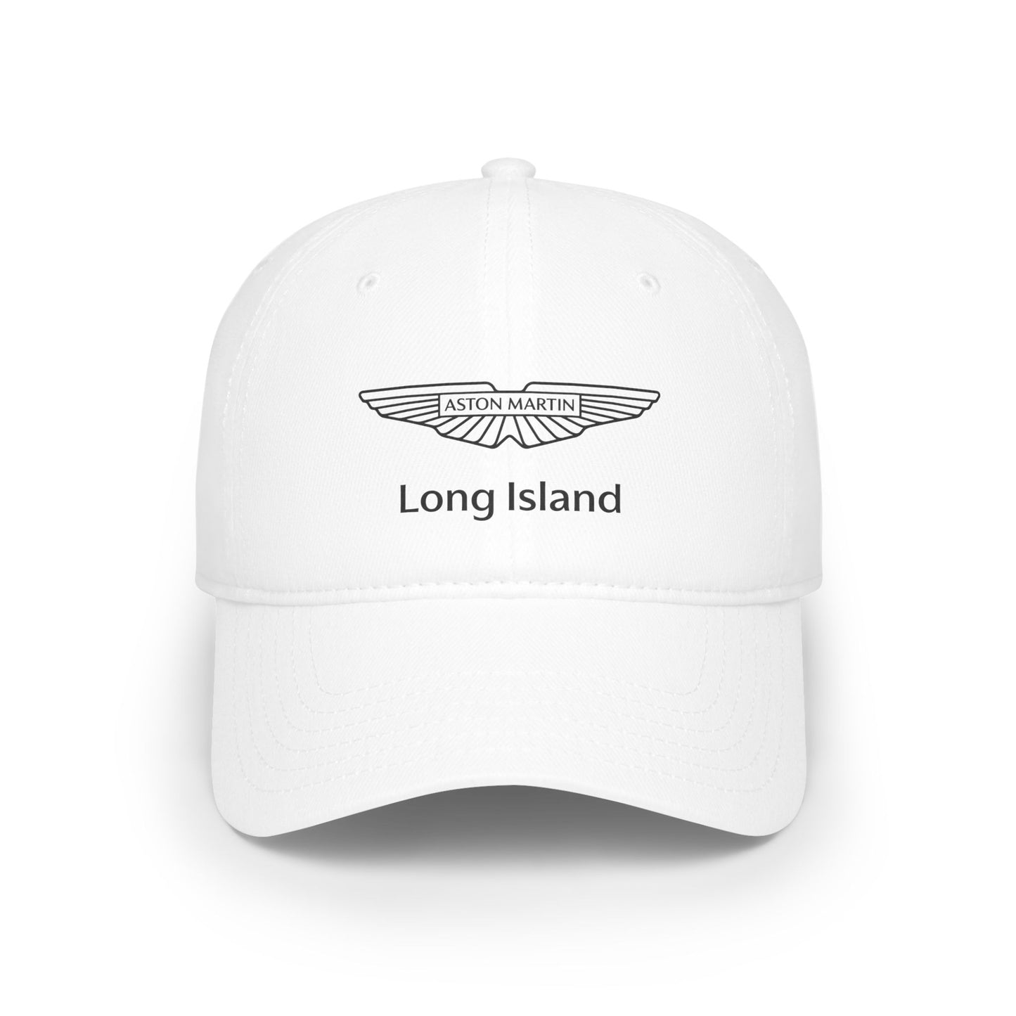 Aston Martin Long Island Stylish Low Profile Baseball Cap / White