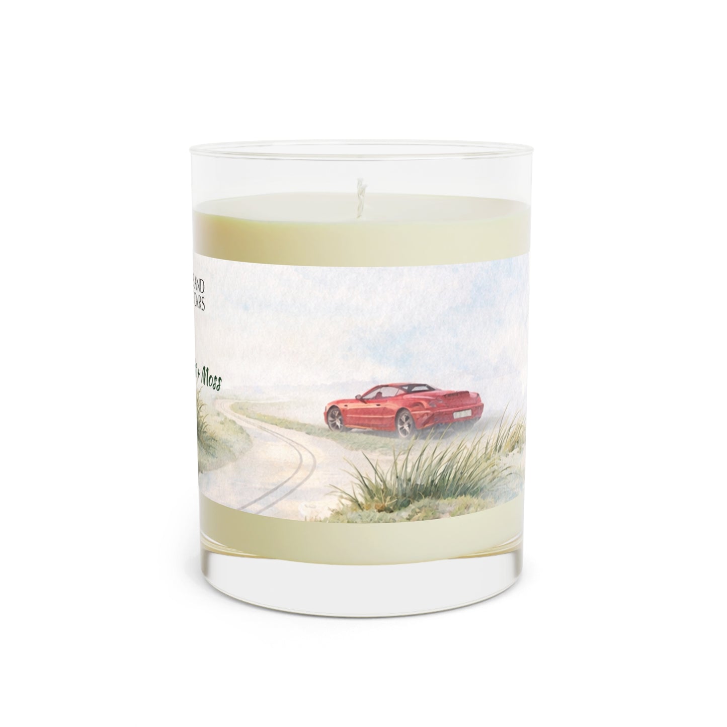 Long Island Sports Cars Scented Candle — Ocean Mist + Moss 11oz Glass Jar