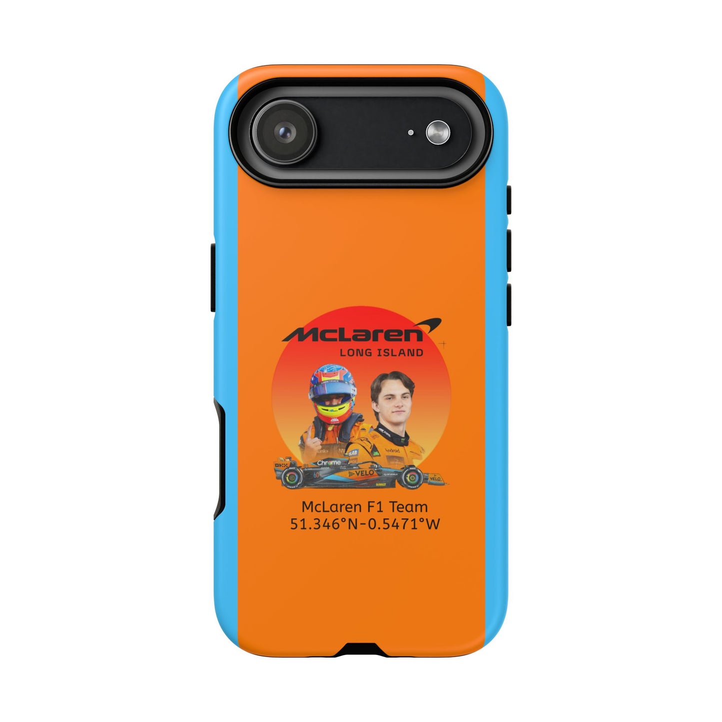 McLaren Long Island McLaren F1 inspired Oscar Piastri Impact-Resistant Phone Case - Sleek & Stylish