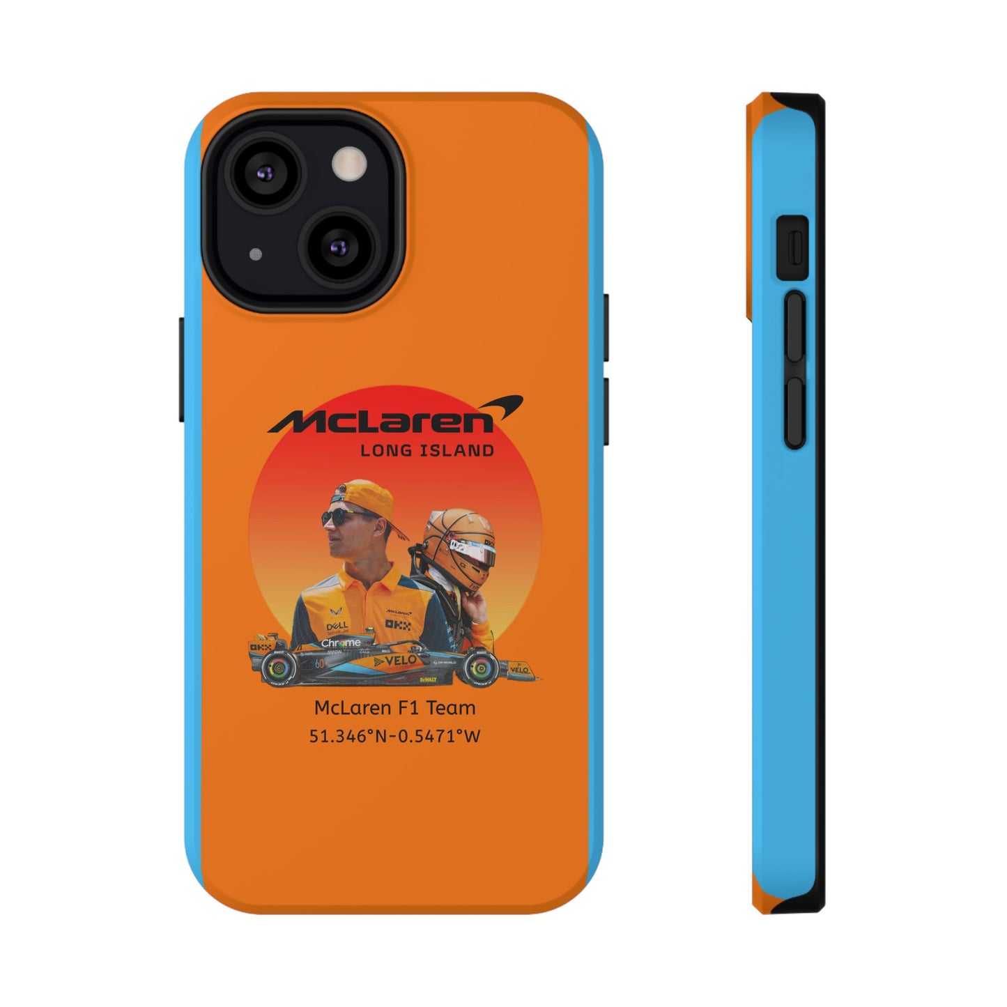 McLaren Long Island McLaren F1 inspired Lando Norris Impact-Resistant Phone Case - Sleek & Stylish