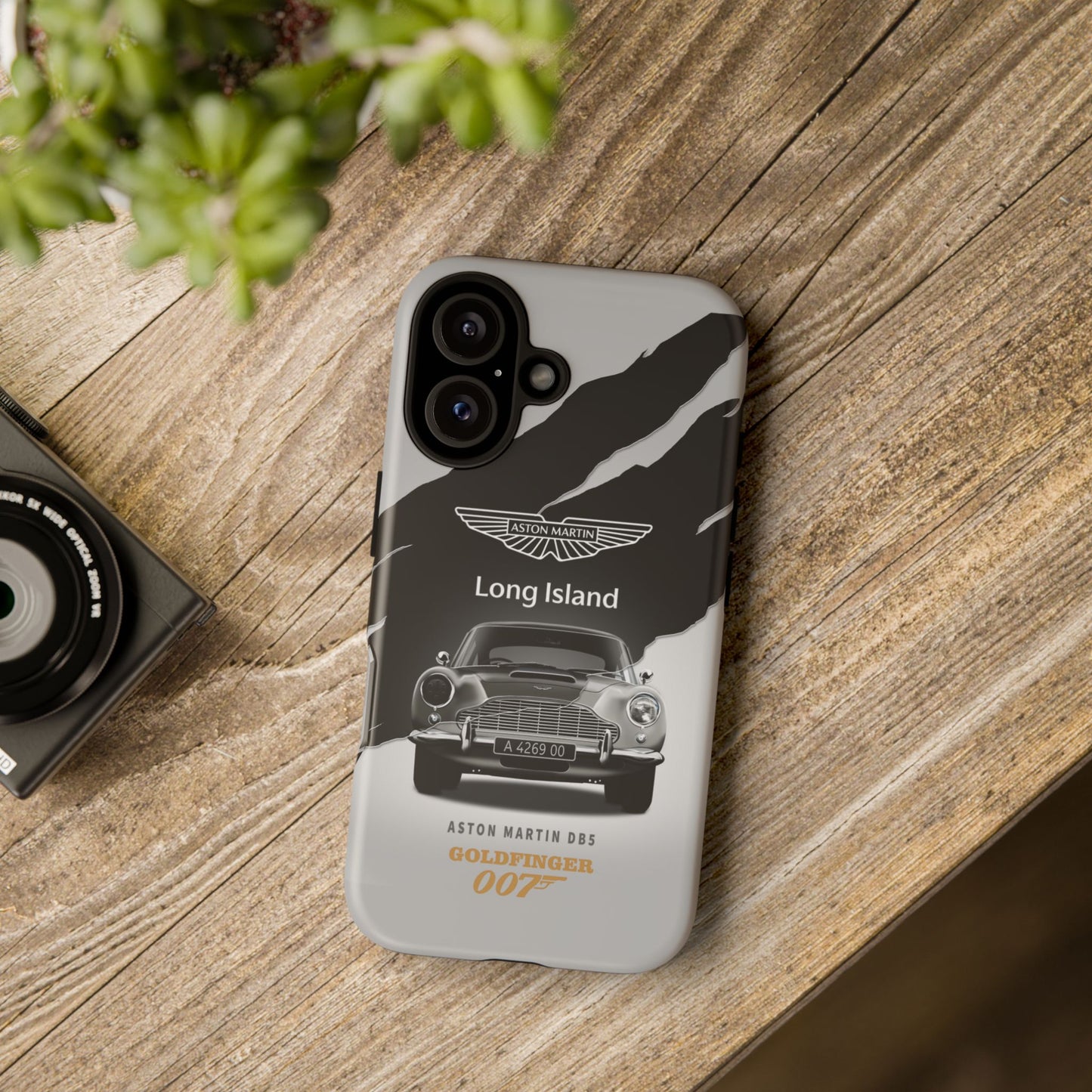 Aston Martin Long Island Phone Case Aston Martin DB5 Goldfinger 007 inspired Phone case (iPhone 8-17)