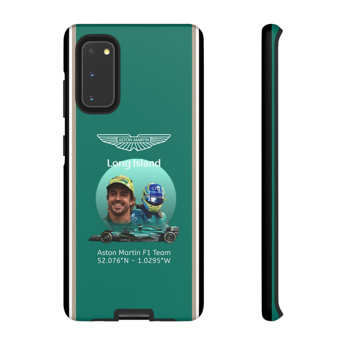 Aston Martin Long Island F1 inspired Fernando Alonso Impact-Resistant Phone Case - Sleek & Stylish