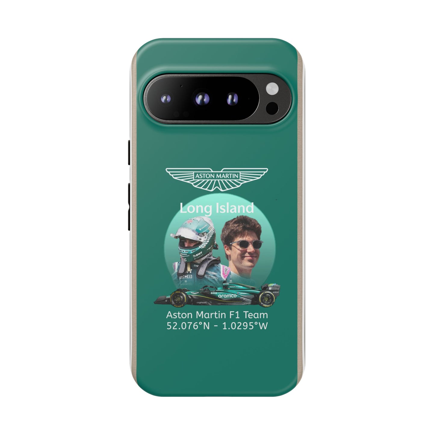Aston Martin Long Island F1 inspired Lance Stroll Impact-Resistant Phone Case - Sleek & Stylish