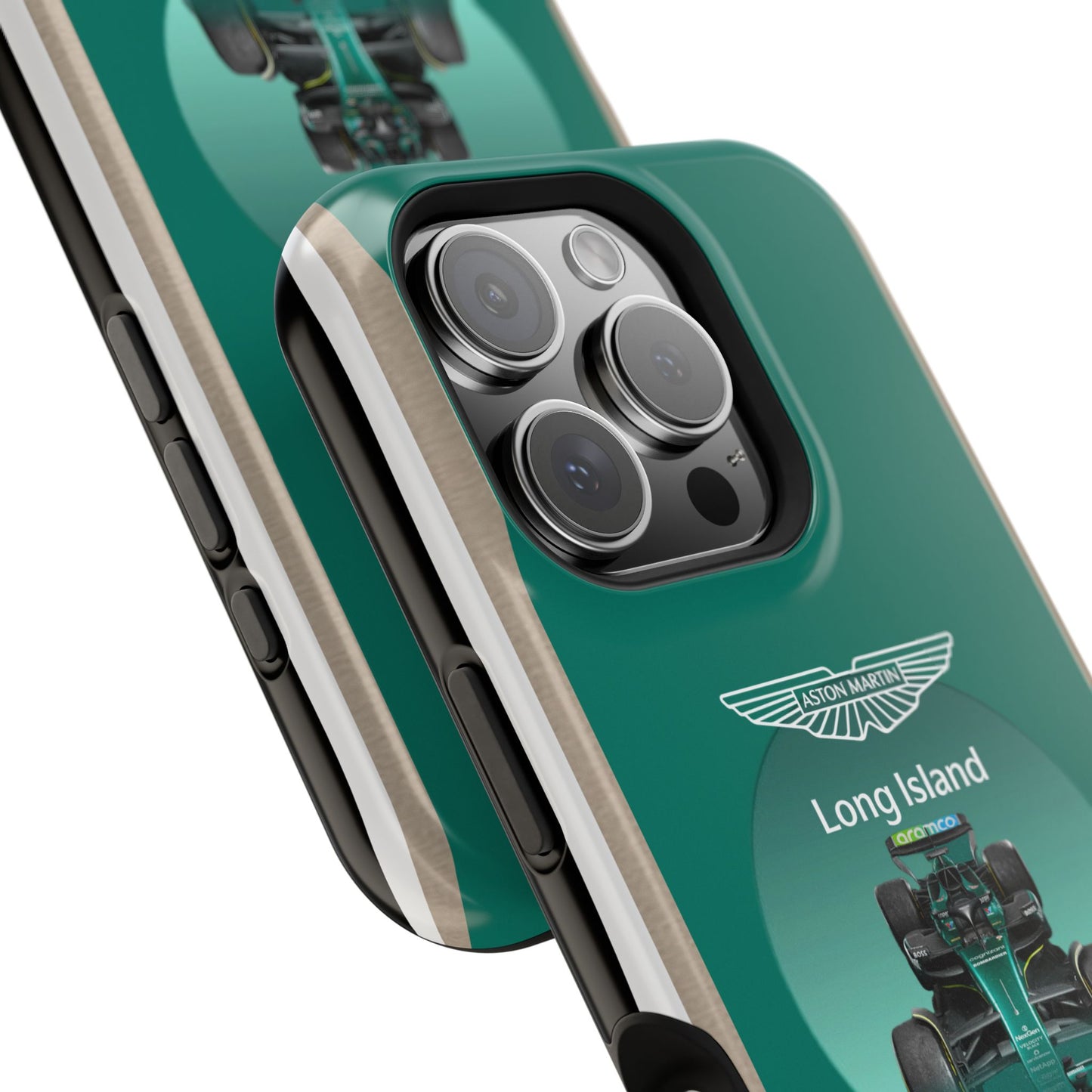 Aston Martin Long Island Formula 1 inspired Impact-Resistant Phone Case - Sleek & Stylish