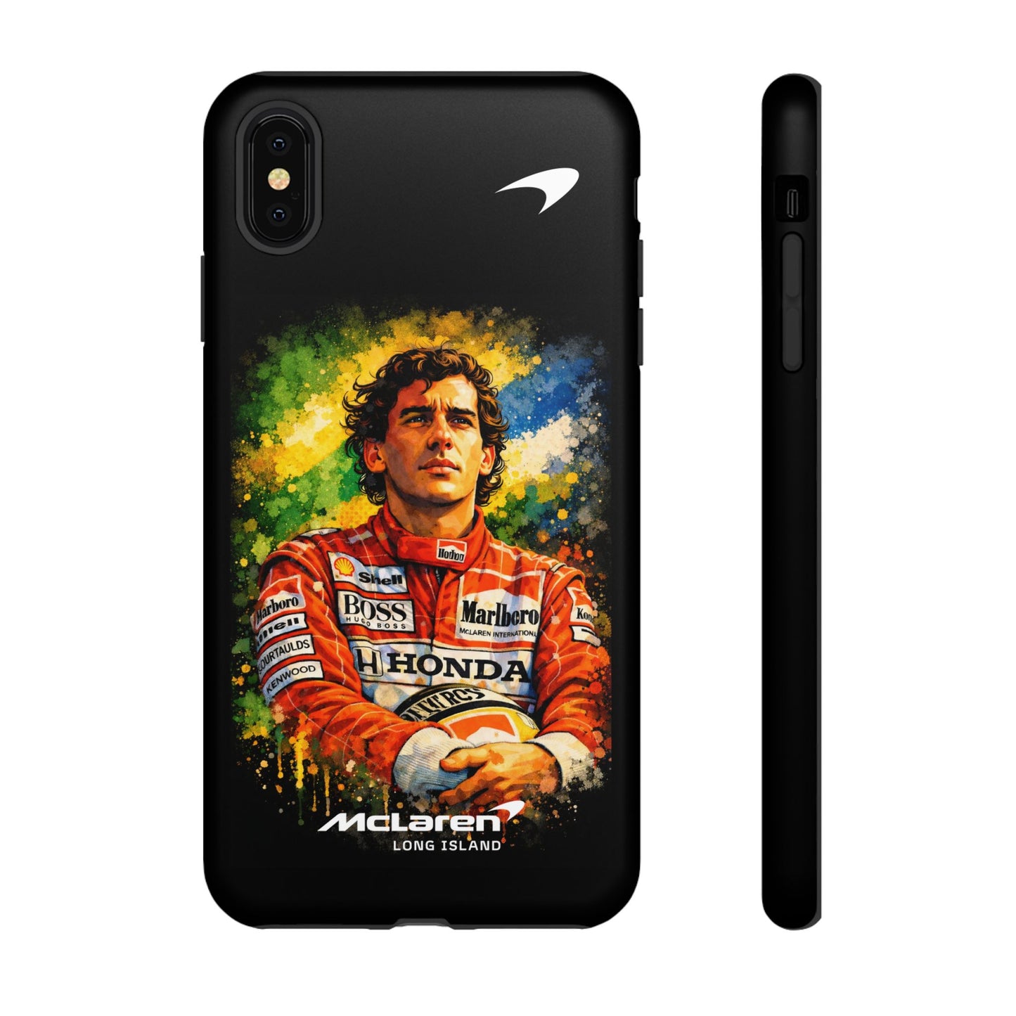 McLaren Long Island "Always Senna" Ayrton Senna Inspired Impact-Resistant Phone Case | Durable Protection for Car Enthusiasts