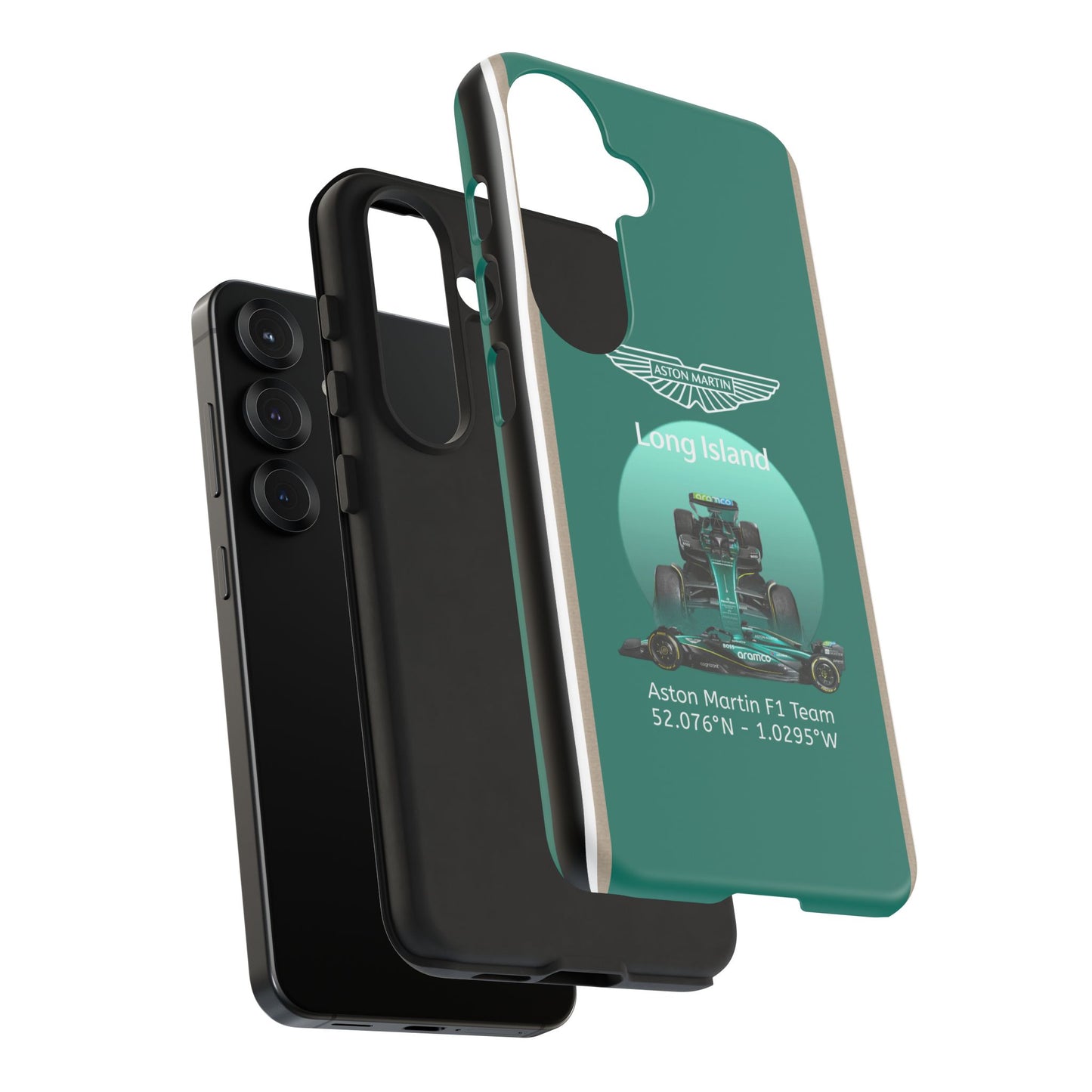 Aston Martin Long Island Formula 1 inspired Impact-Resistant Phone Case - Sleek & Stylish