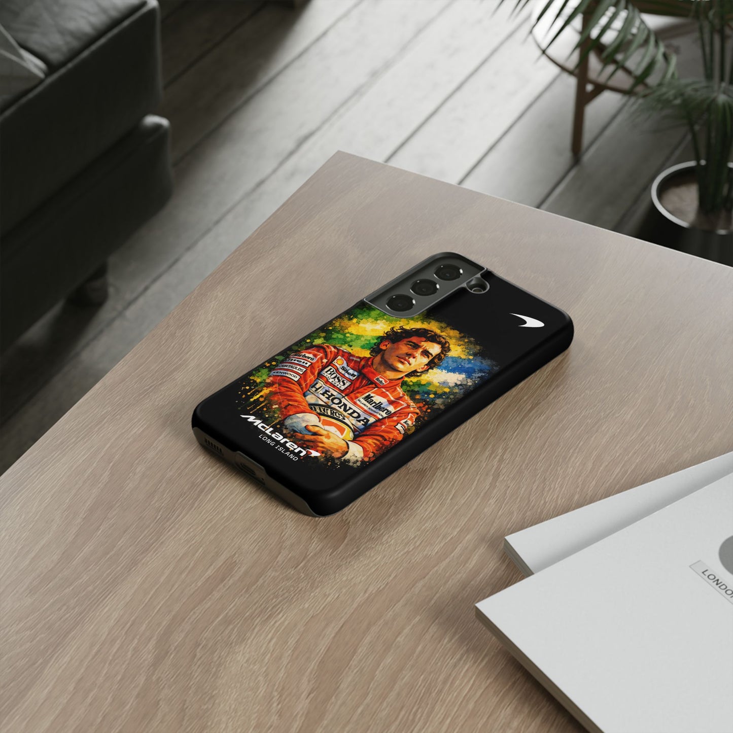 McLaren Long Island "Always Senna" Ayrton Senna Inspired Impact-Resistant Phone Case | Durable Protection for Car Enthusiasts
