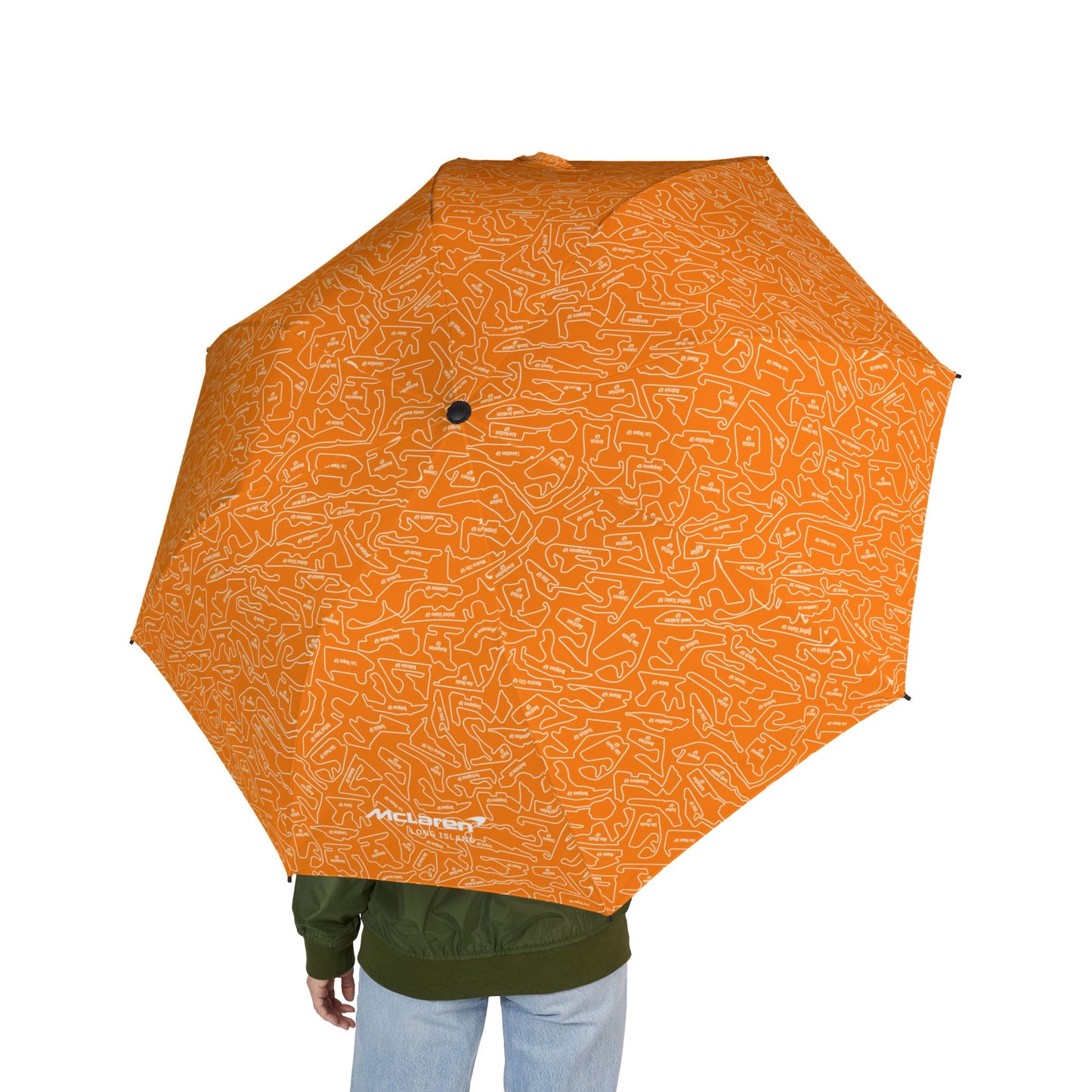 McLaren Long Island Compact Foldable Semi‑Automatic Travel Umbrella