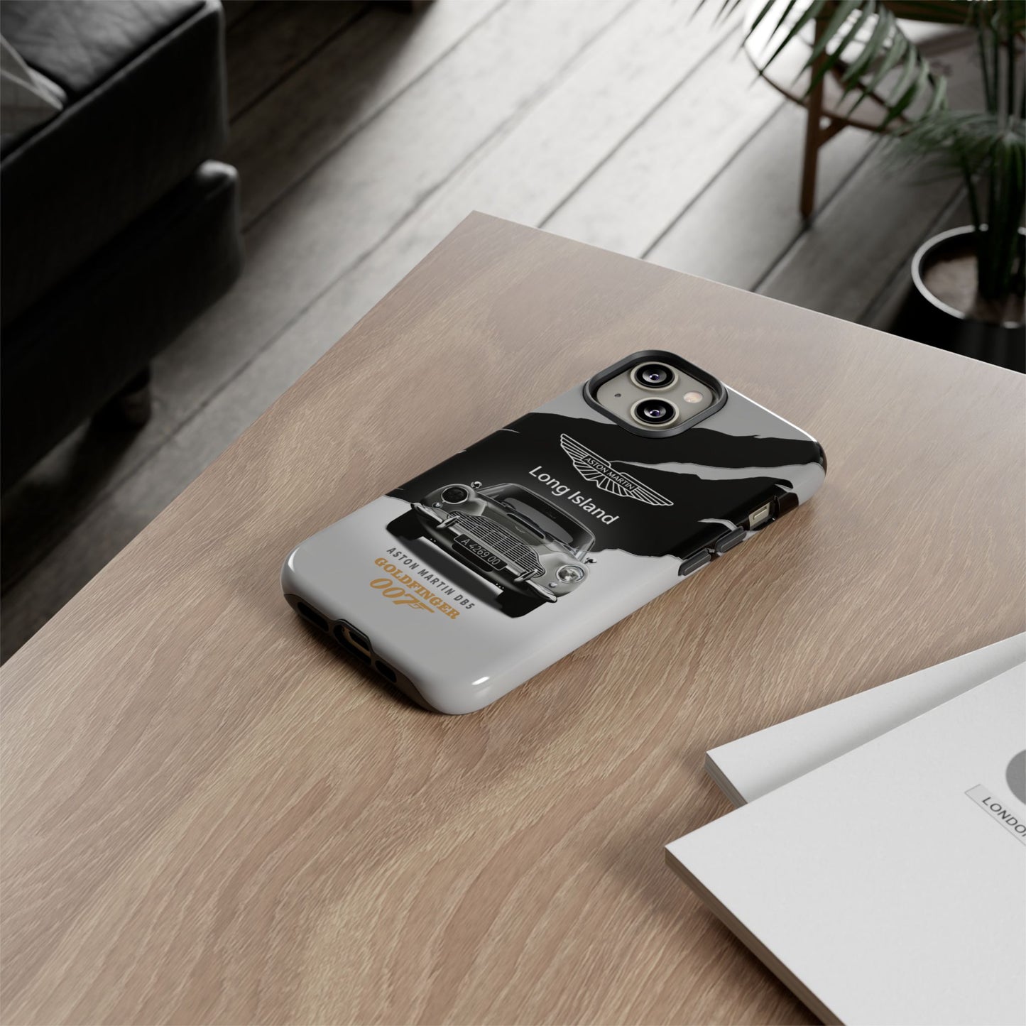 Aston Martin Long Island Phone Case Aston Martin DB5 Goldfinger 007 inspired Phone case (iPhone 8-17)