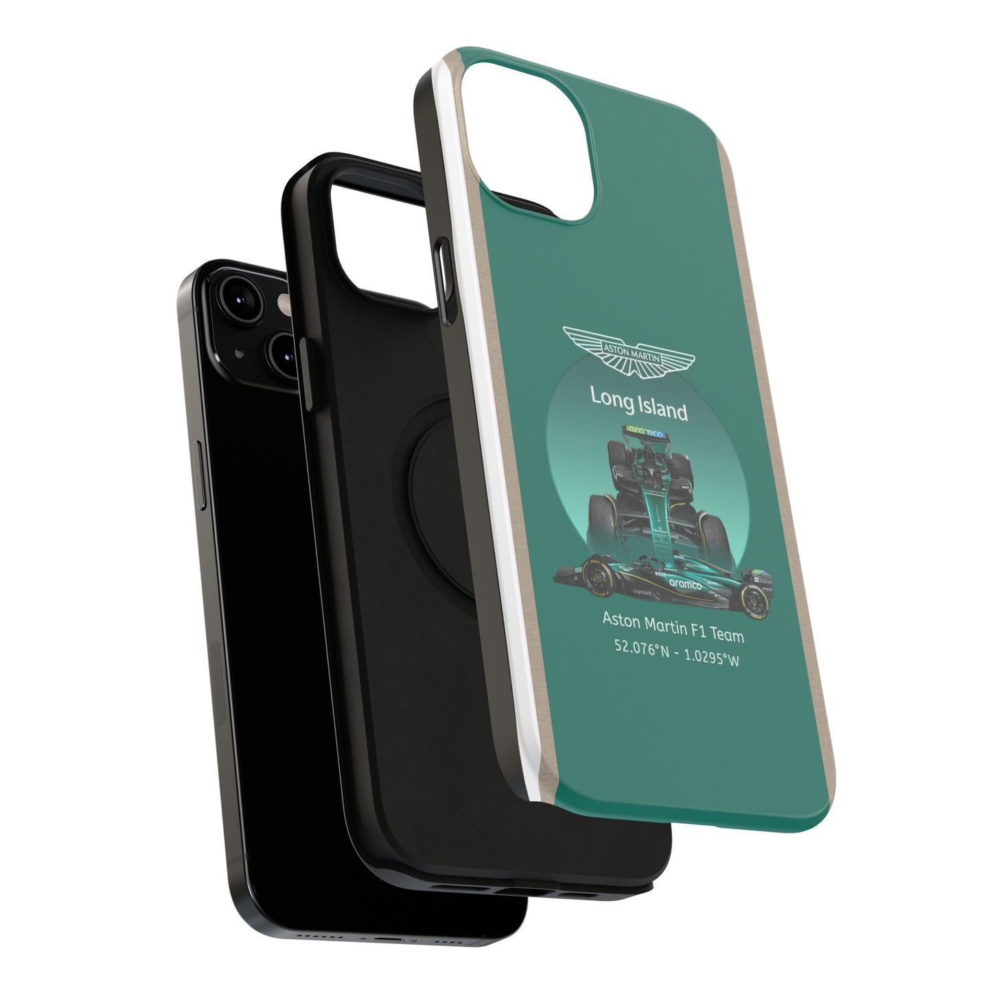 Aston Martin Long Island Formula 1 inspired Impact-Resistant Phone Case - Sleek & Stylish