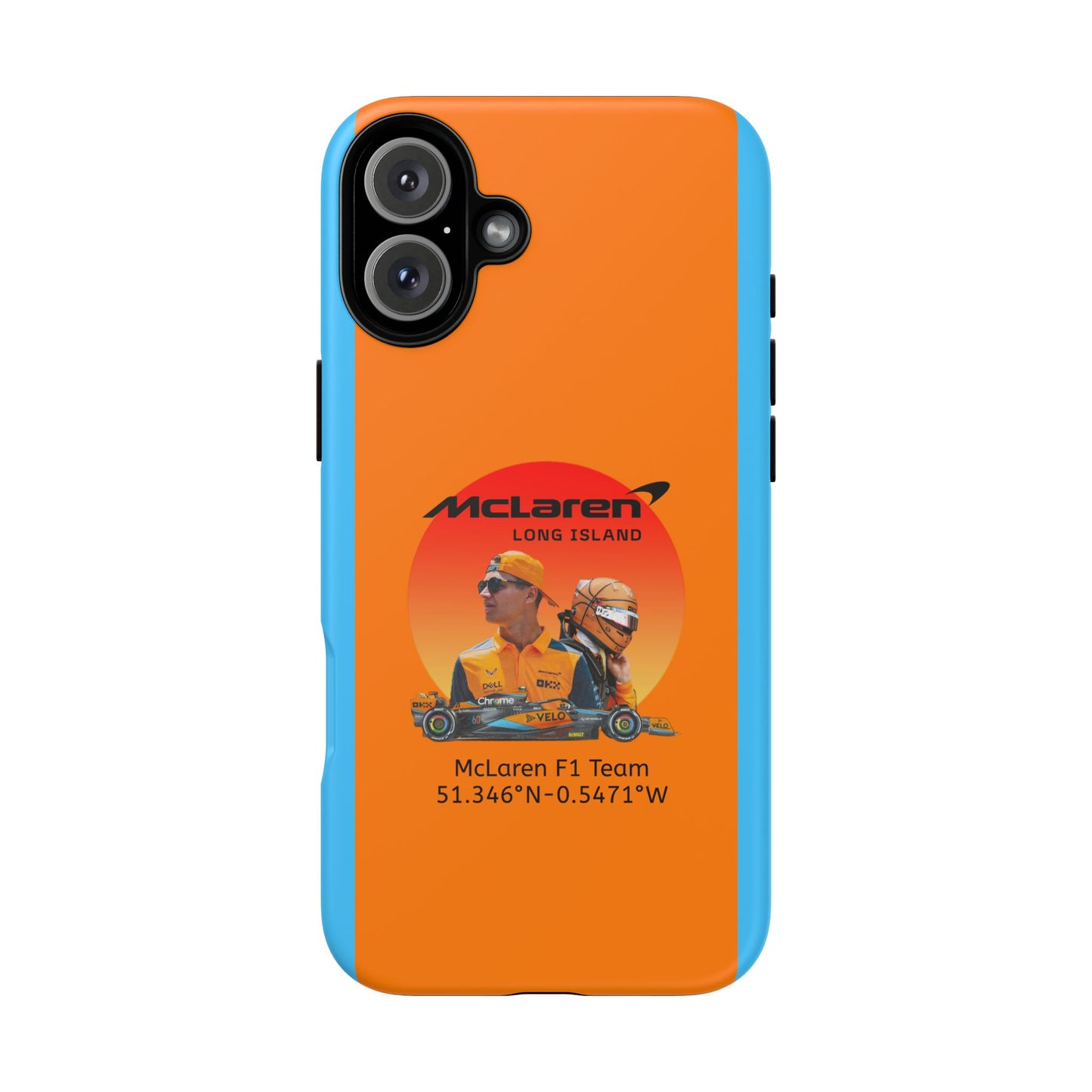 McLaren Long Island McLaren F1 inspired Lando Norris Impact-Resistant Phone Case - Sleek & Stylish