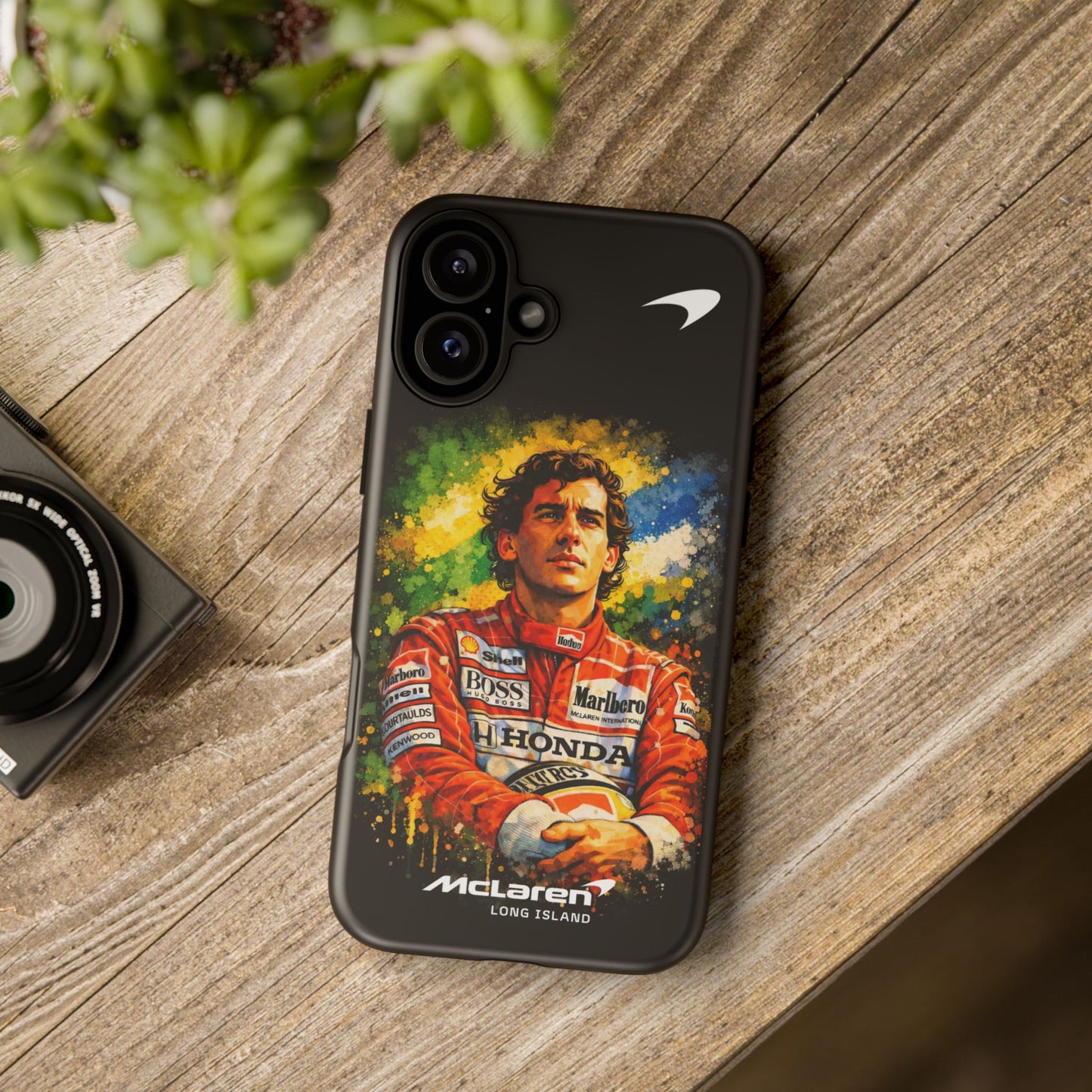 McLaren Long Island "Always Senna" Ayrton Senna Inspired Impact-Resistant Phone Case | Durable Protection for Car Enthusiasts