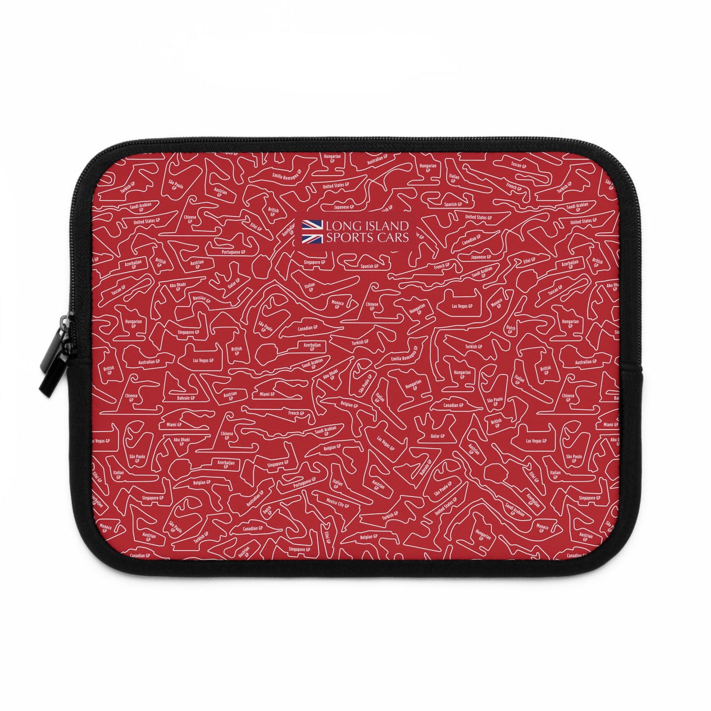 Long Island Sports Cars | F1 Racetrack Laptop Sleeve