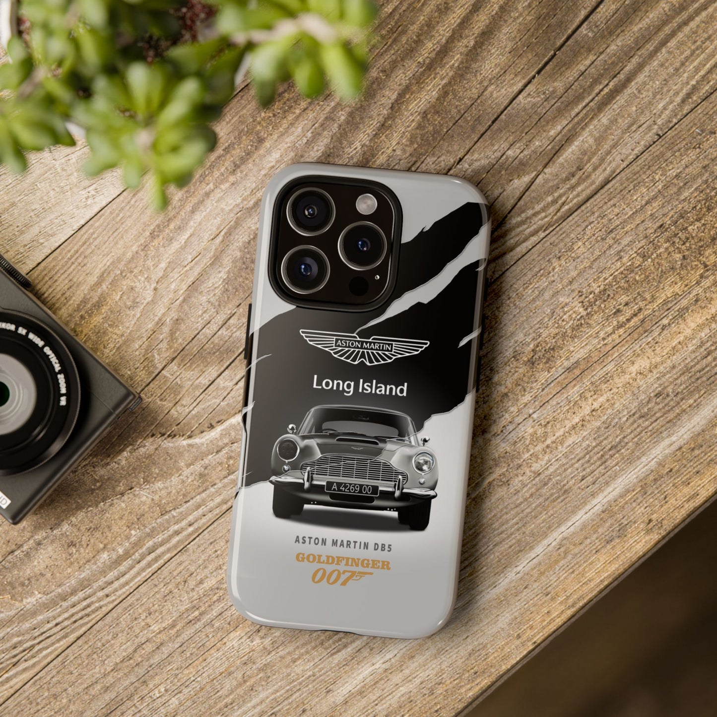 Aston Martin Long Island Phone Case Aston Martin DB5 Goldfinger 007 inspired Phone case (iPhone 8-17)