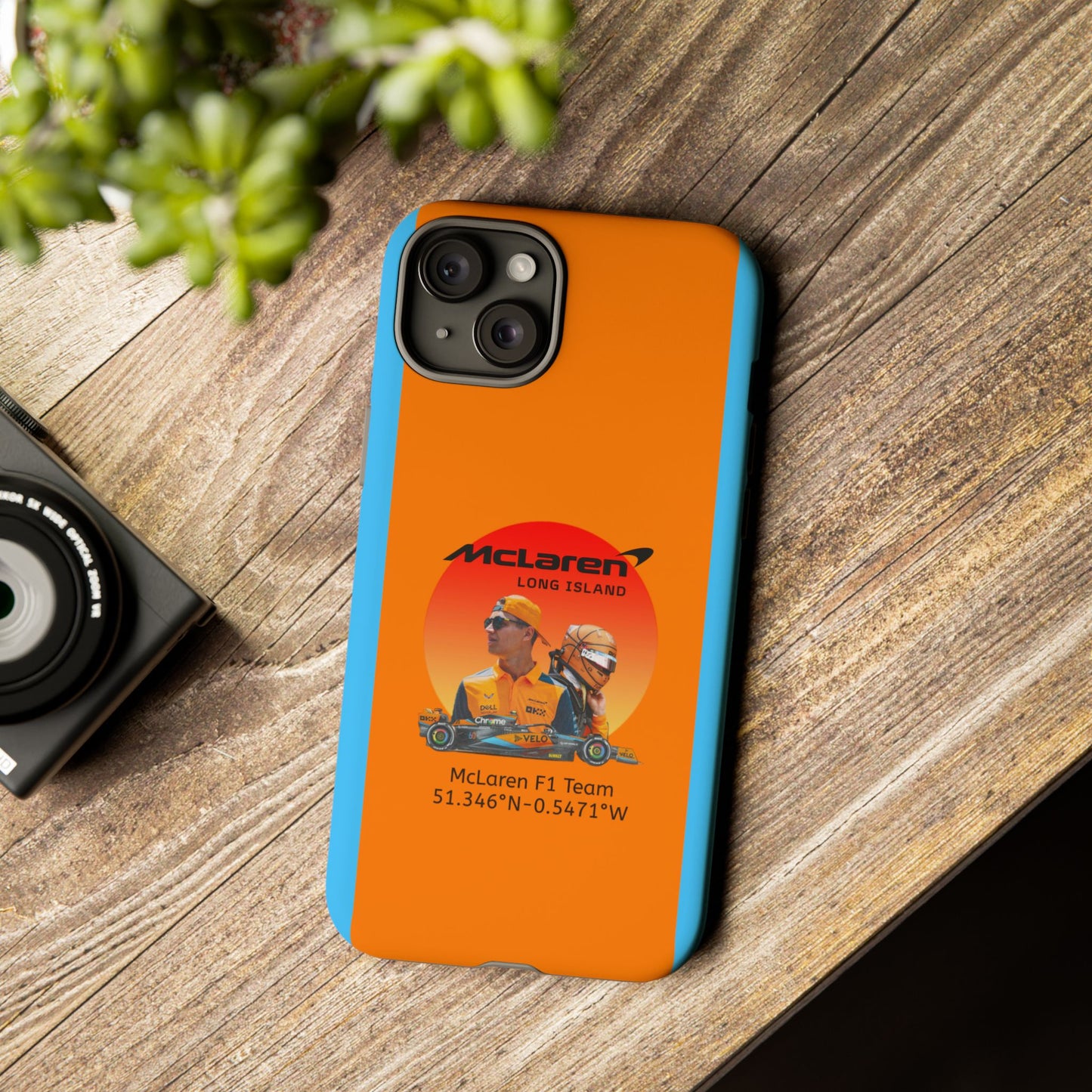 McLaren Long Island McLaren F1 inspired Lando Norris Impact-Resistant Phone Case - Sleek & Stylish