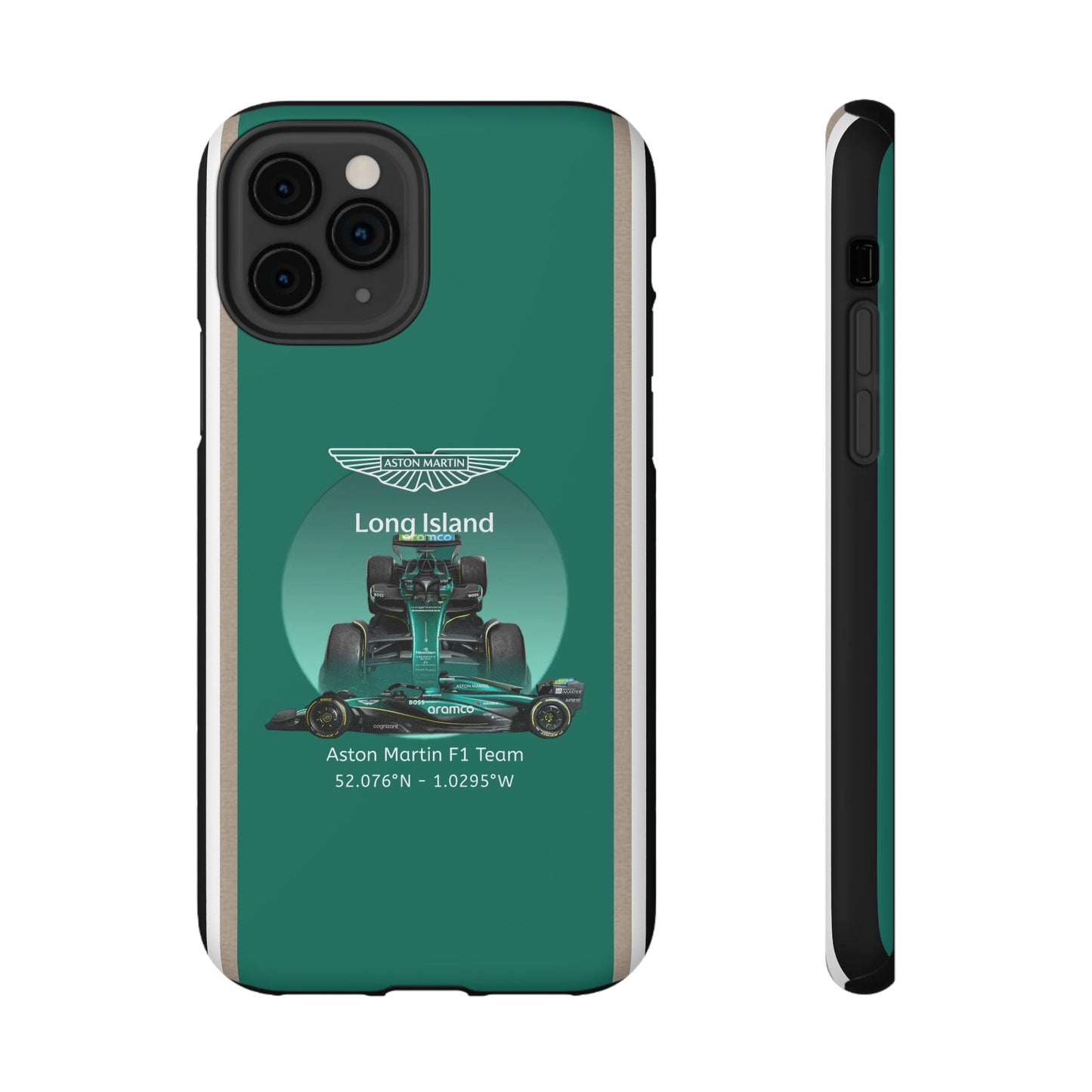 Aston Martin Long Island Formula 1 inspired Impact-Resistant Phone Case - Sleek & Stylish