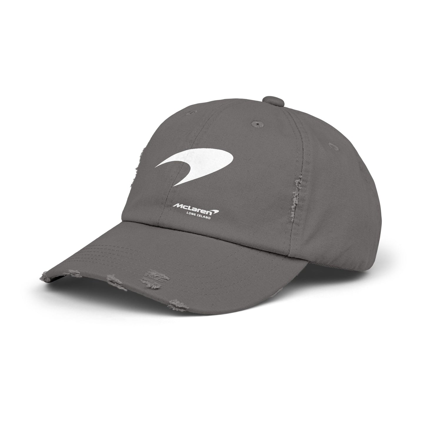 McLaren Long Island / Speedmark Unisex Distressed Cap / G/W