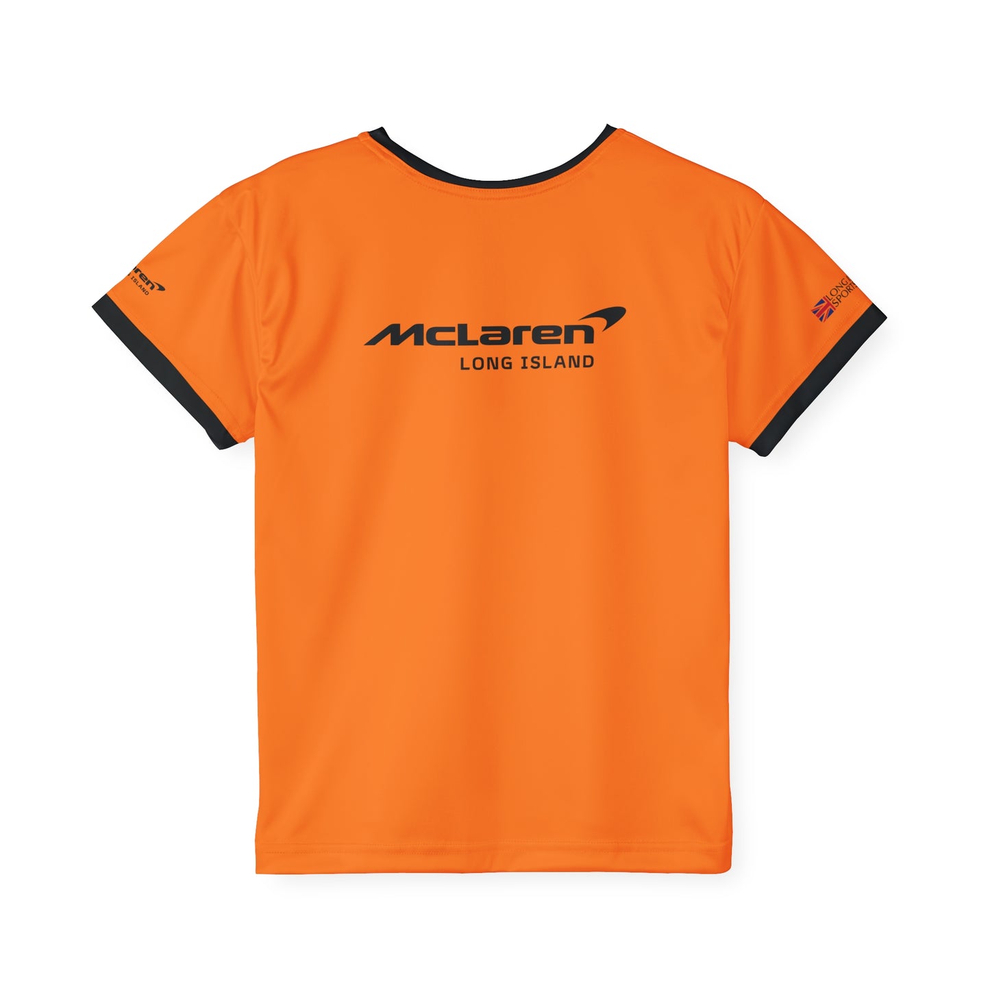 Kids Sports Jersey - McLaren Formula 1 inspired Design for Young Speed Enthusiasts