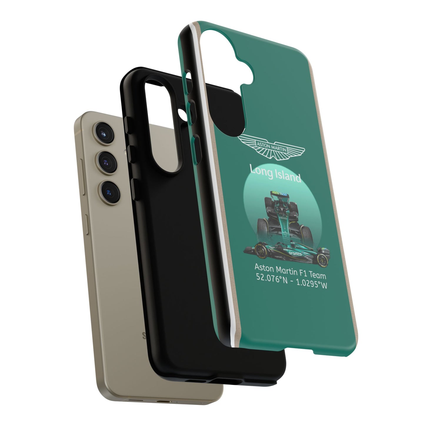 Aston Martin Long Island Formula 1 inspired Impact-Resistant Phone Case - Sleek & Stylish