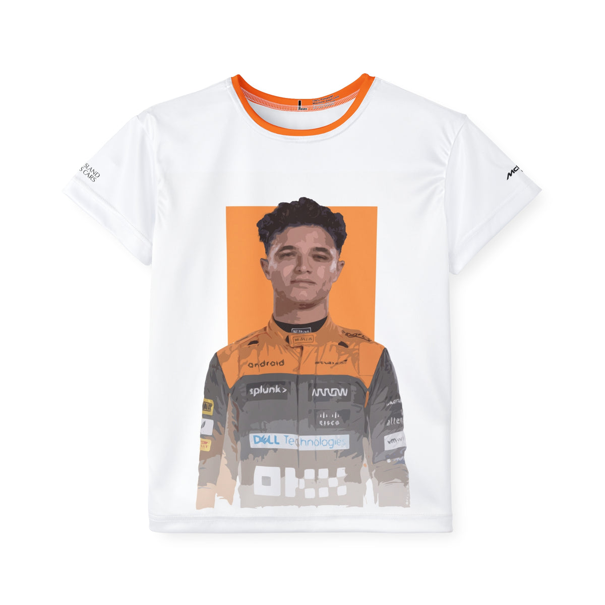 Kids Sports Jersey - Lando Norris Formula 1 inspired Design for Young Speed Enthusiasts