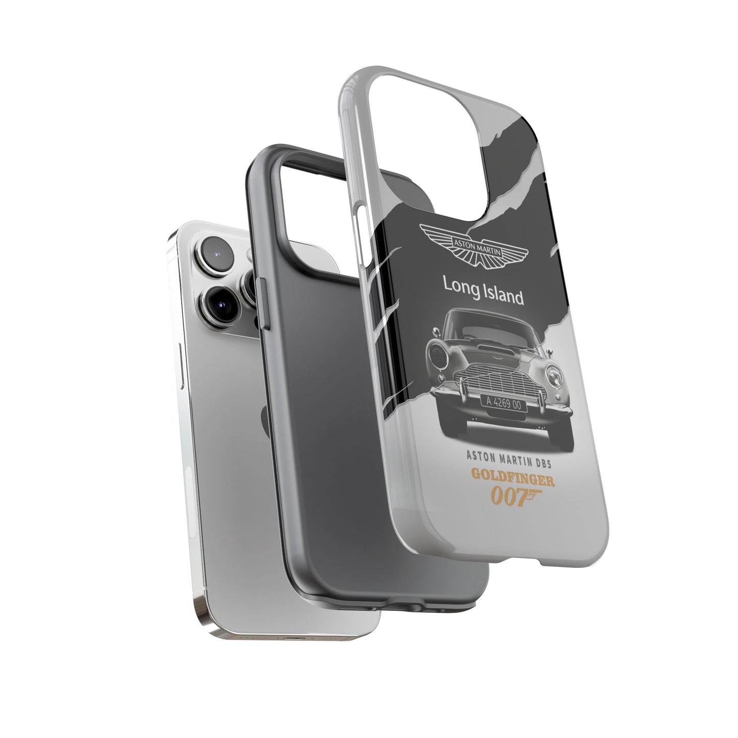 Aston Martin Long Island Phone Case Aston Martin DB5 Goldfinger 007 inspired Phone case (iPhone 8-17)
