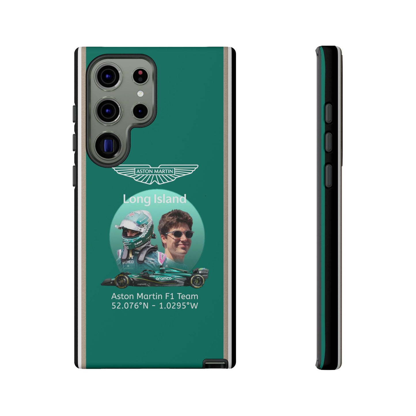 Aston Martin Long Island F1 inspired Lance Stroll Impact-Resistant Phone Case - Sleek & Stylish