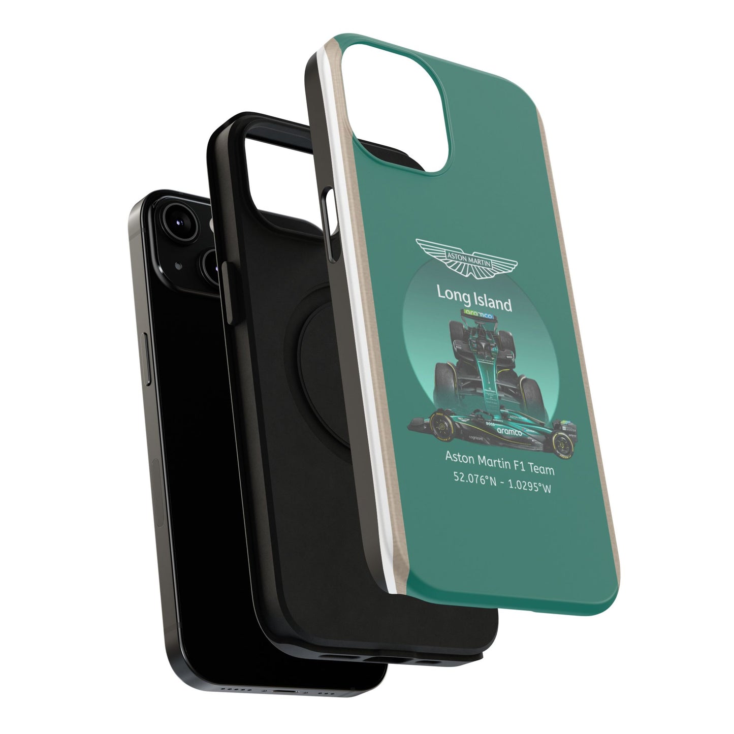 Aston Martin Long Island Formula 1 inspired Impact-Resistant Phone Case - Sleek & Stylish