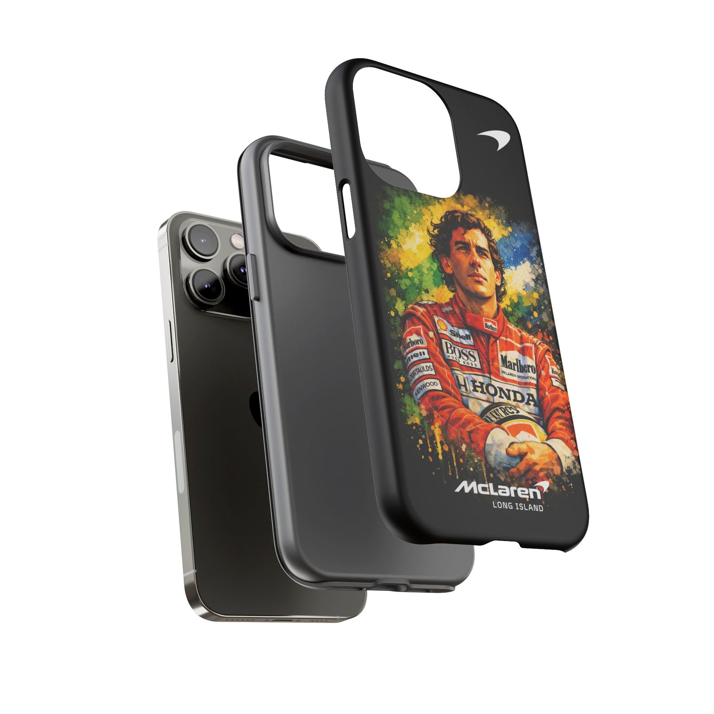 McLaren Long Island "Always Senna" Ayrton Senna Inspired Impact-Resistant Phone Case | Durable Protection for Car Enthusiasts