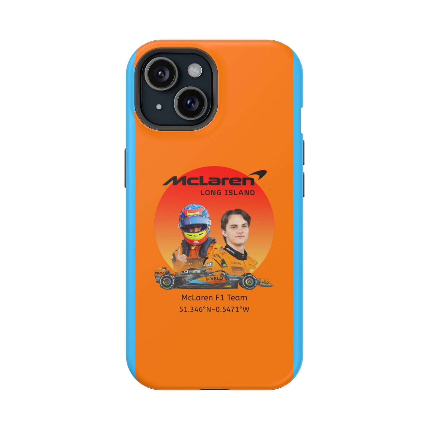 McLaren Long Island McLaren F1 inspired Oscar Piastri Impact-Resistant Phone Case - Sleek & Stylish