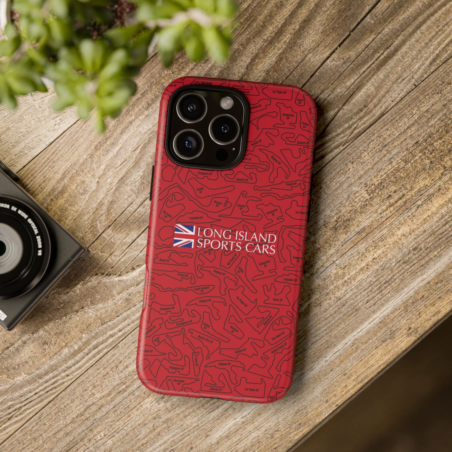 Long Island Sports Cars F1 race Track Inspired Impact-Resistant Phone Case