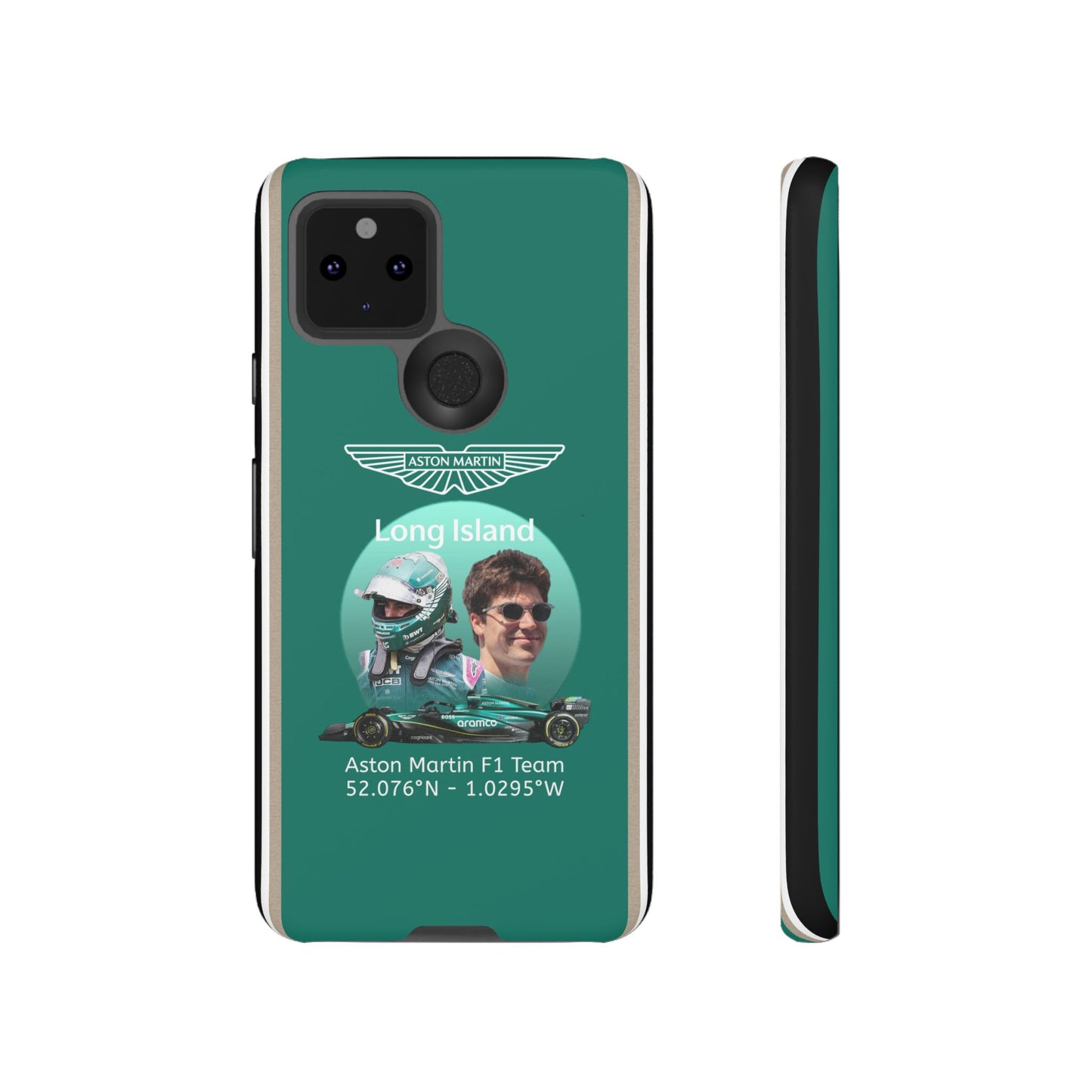 Aston Martin Long Island F1 inspired Lance Stroll Impact-Resistant Phone Case - Sleek & Stylish
