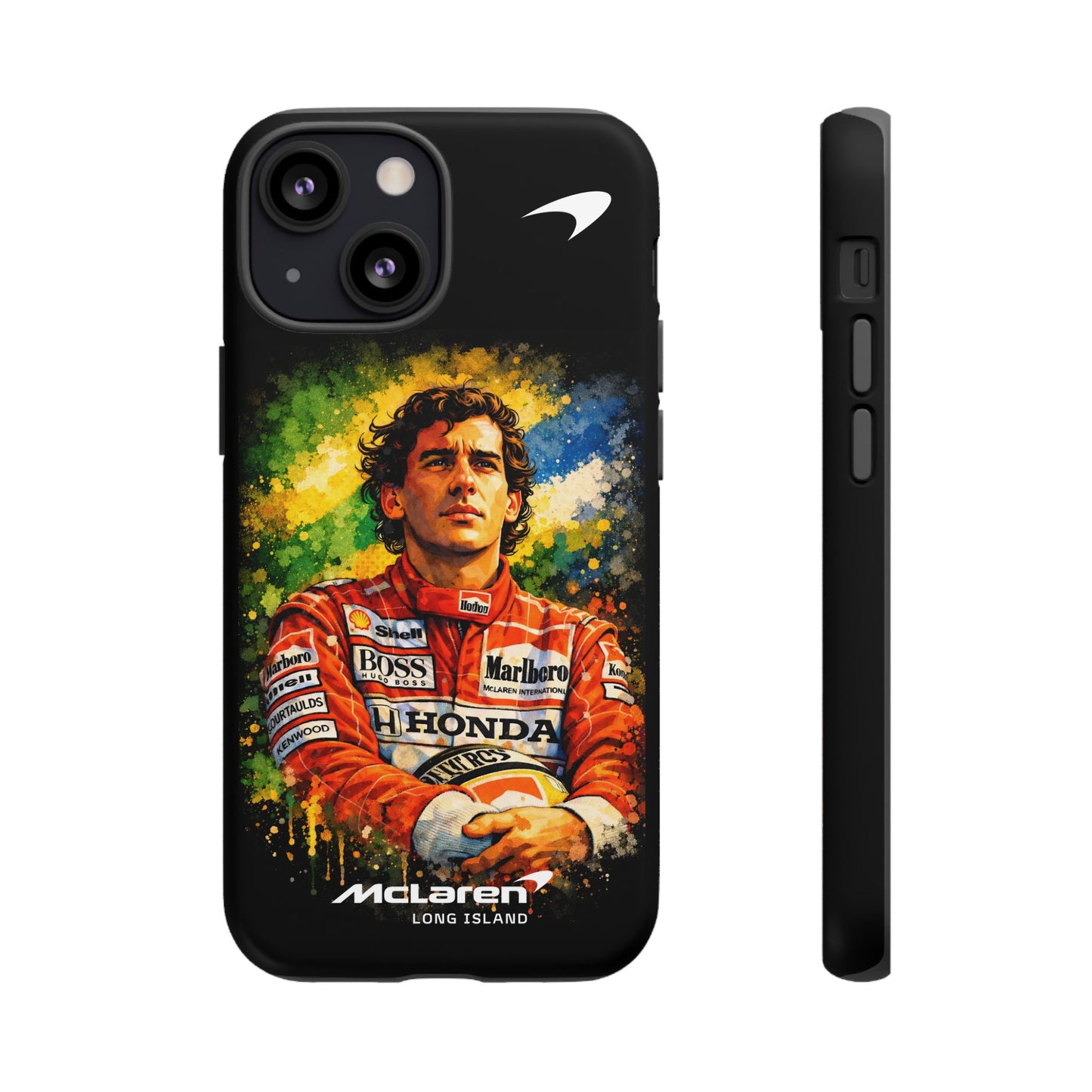 McLaren Long Island "Always Senna" Ayrton Senna Inspired Impact-Resistant Phone Case | Durable Protection for Car Enthusiasts