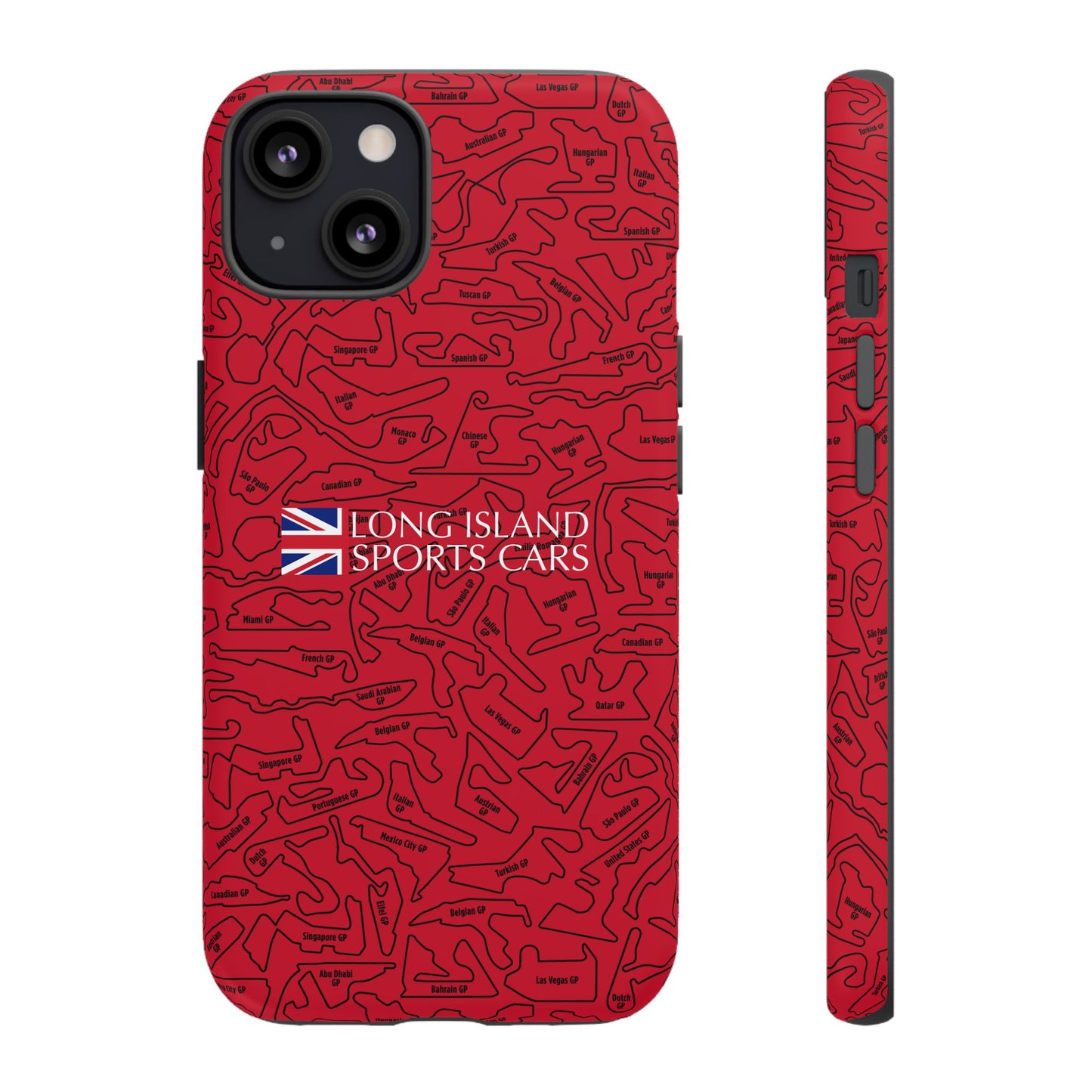 Long Island Sports Cars F1 race Track Inspired Impact-Resistant Phone Case
