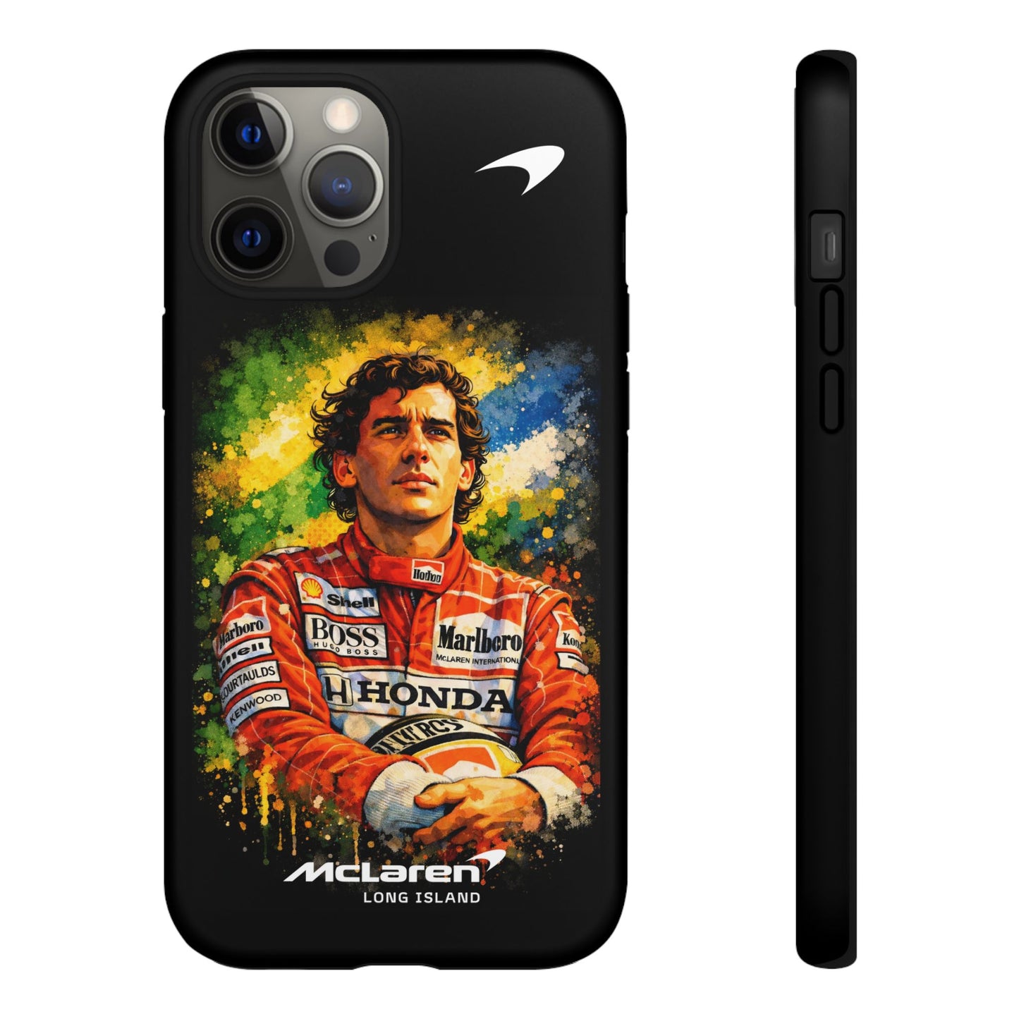 McLaren Long Island "Always Senna" Ayrton Senna Inspired Impact-Resistant Phone Case | Durable Protection for Car Enthusiasts