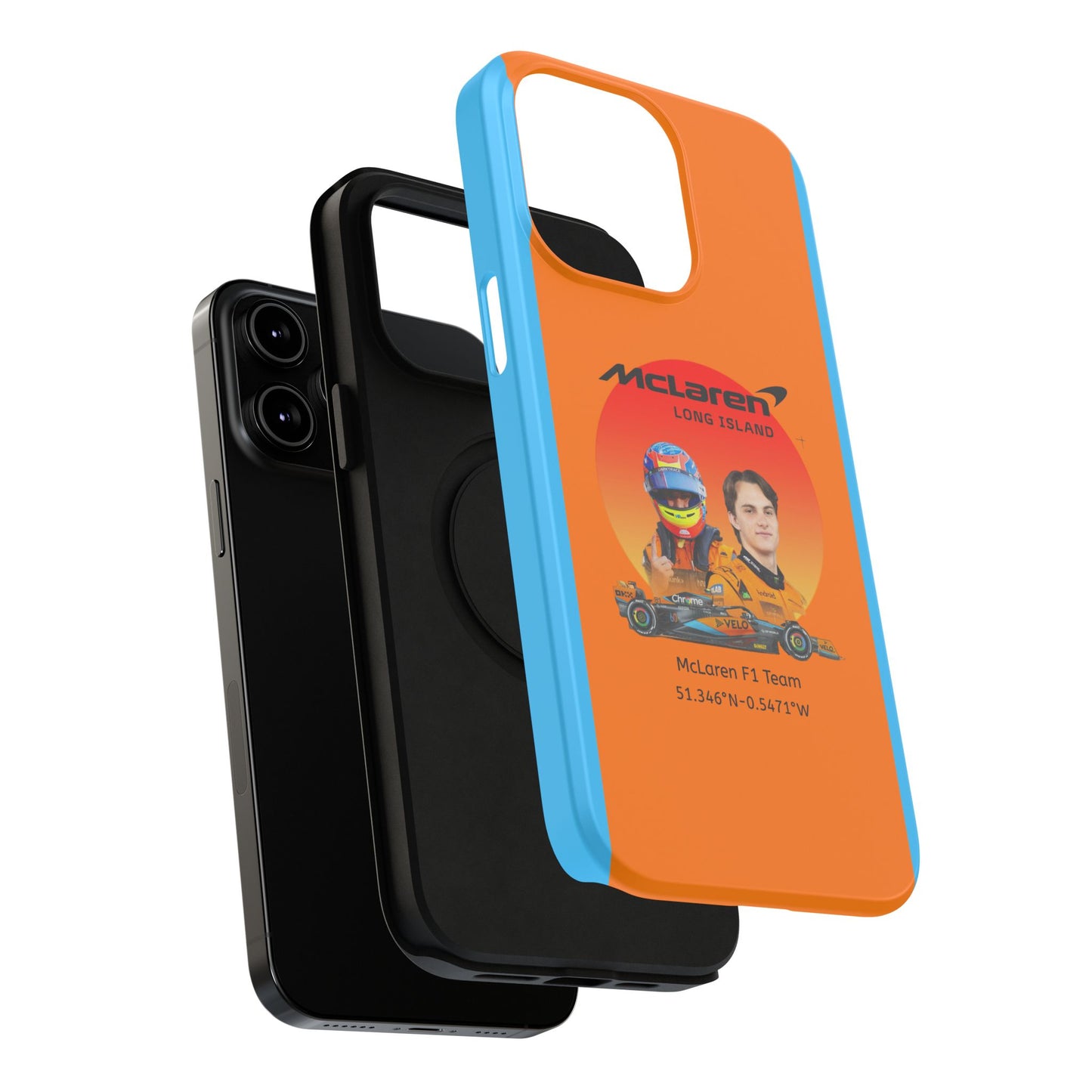 McLaren Long Island McLaren F1 inspired Oscar Piastri Impact-Resistant Phone Case - Sleek & Stylish