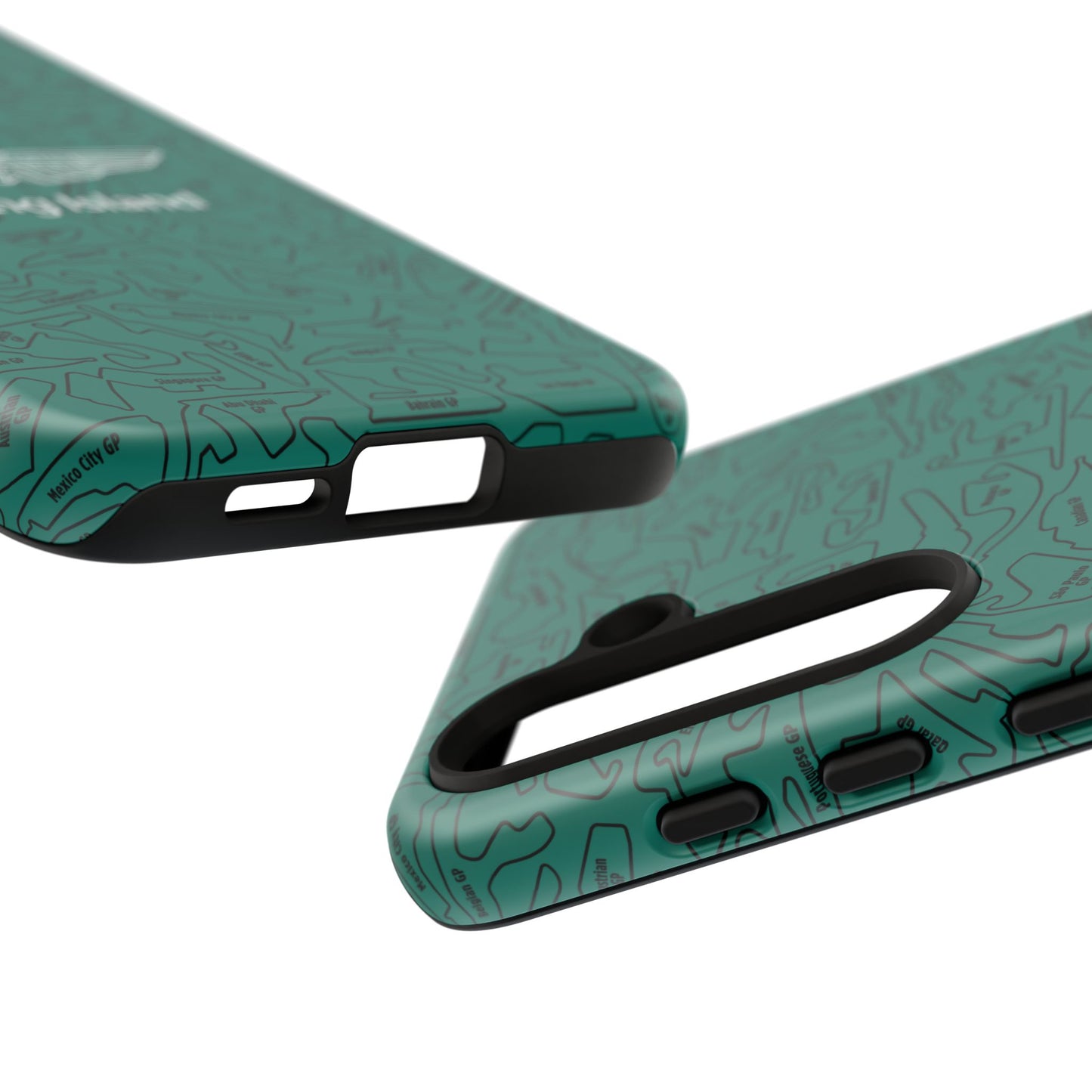 Aston Martin Long Island F1 race Track Inspired Impact-Resistant Phone Case