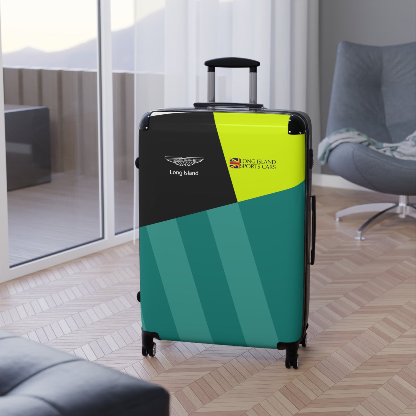 Aston Martin Long Island AM Green Suitcase