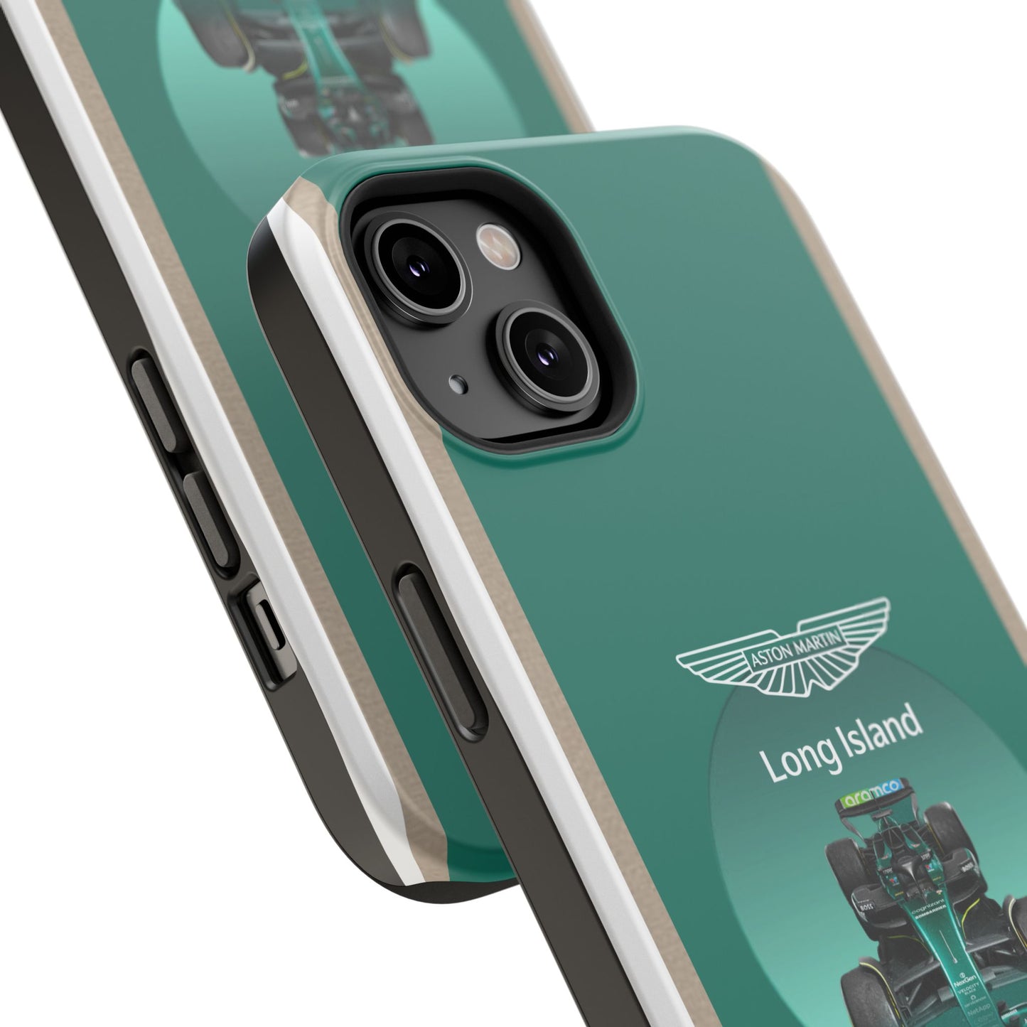 Aston Martin Long Island Formula 1 inspired Impact-Resistant Phone Case - Sleek & Stylish