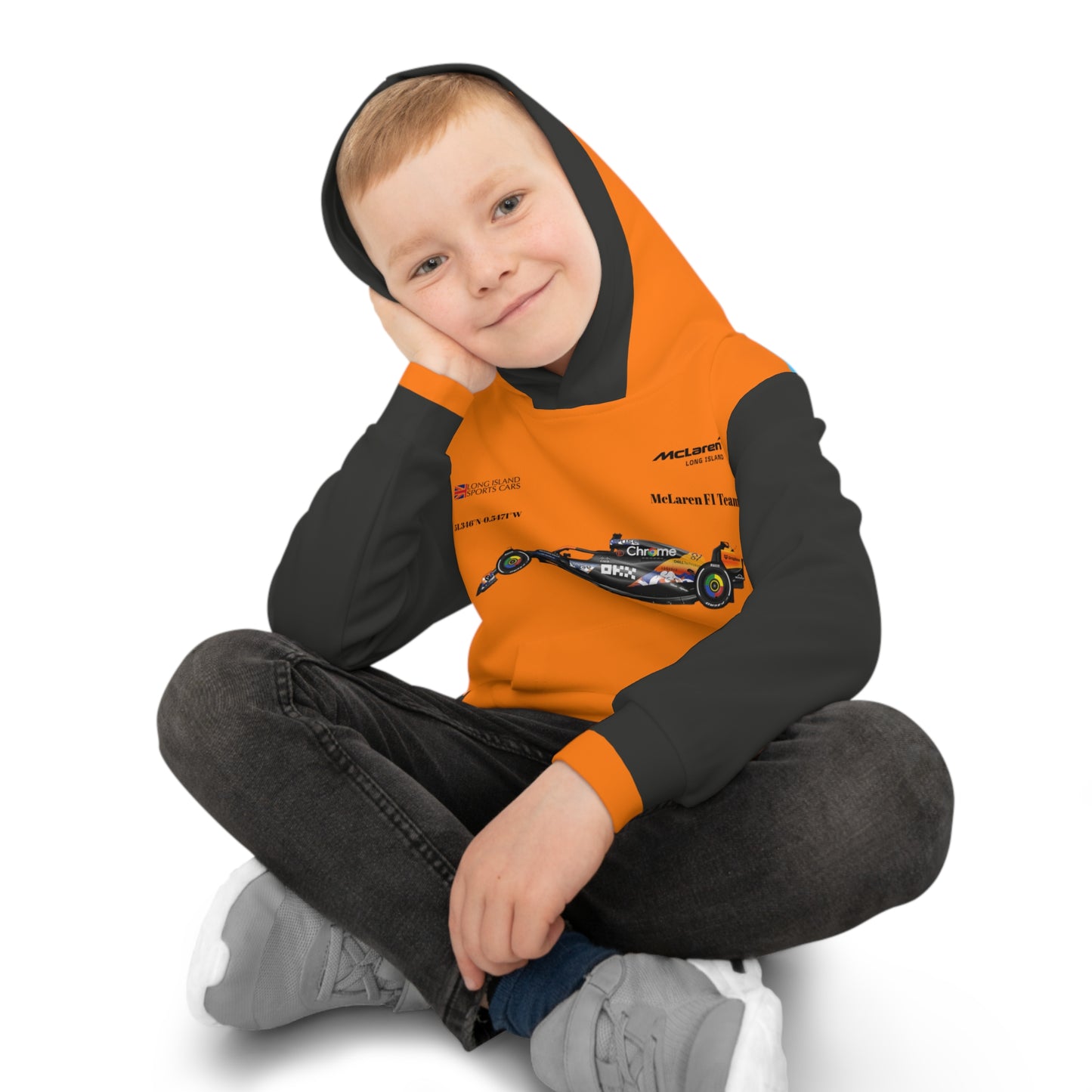 McLaren Long Island F1 Oscar Piastri inspired Children's Hoodie - Comfort and Style for Kids