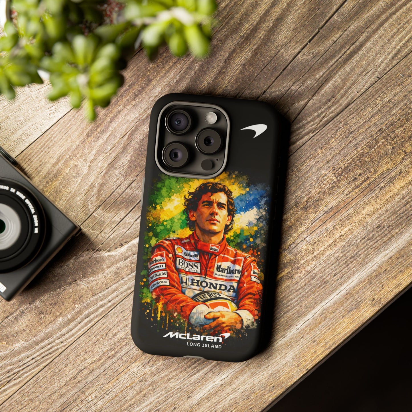 McLaren Long Island "Always Senna" Ayrton Senna Inspired Impact-Resistant Phone Case | Durable Protection for Car Enthusiasts