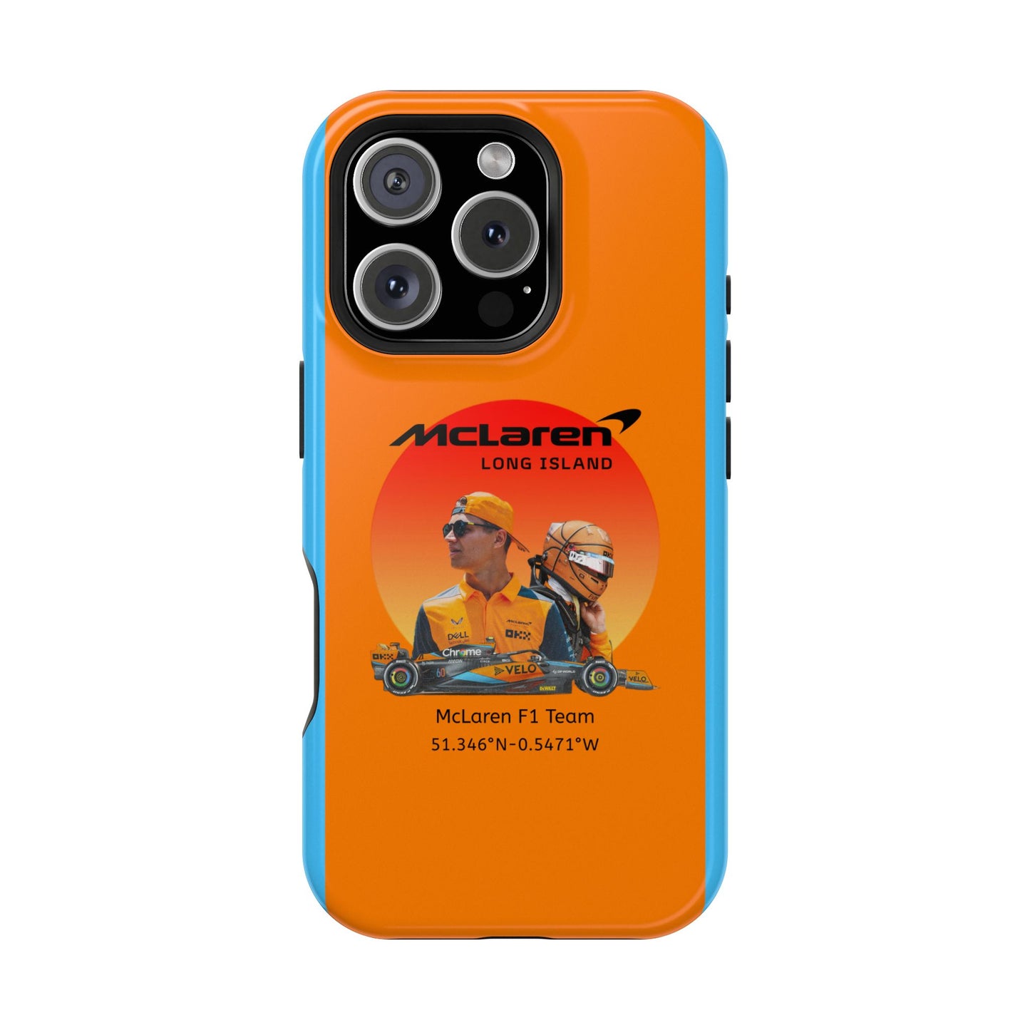 McLaren Long Island McLaren F1 inspired Lando Norris Impact-Resistant Phone Case - Sleek & Stylish