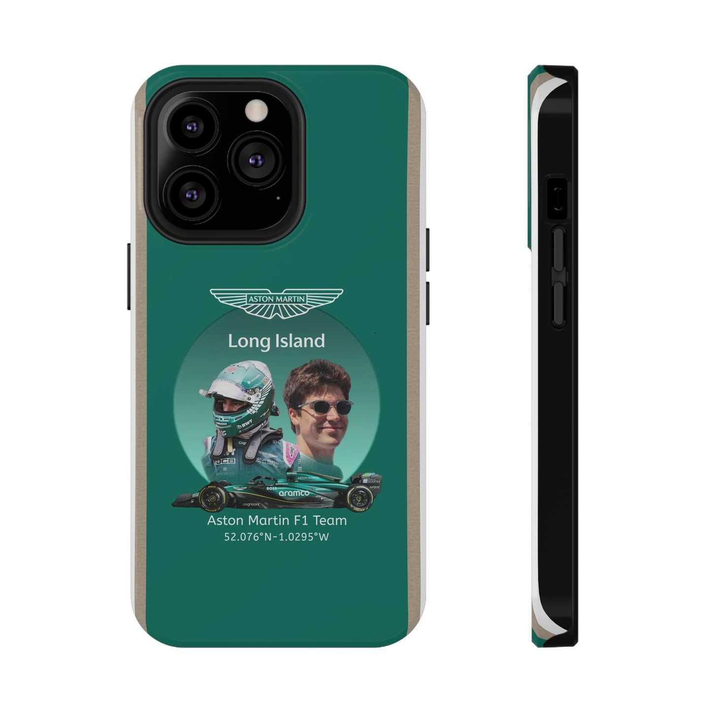 Aston Martin Long Island F1 inspired Lance Stroll Impact-Resistant Phone Case - Sleek & Stylish