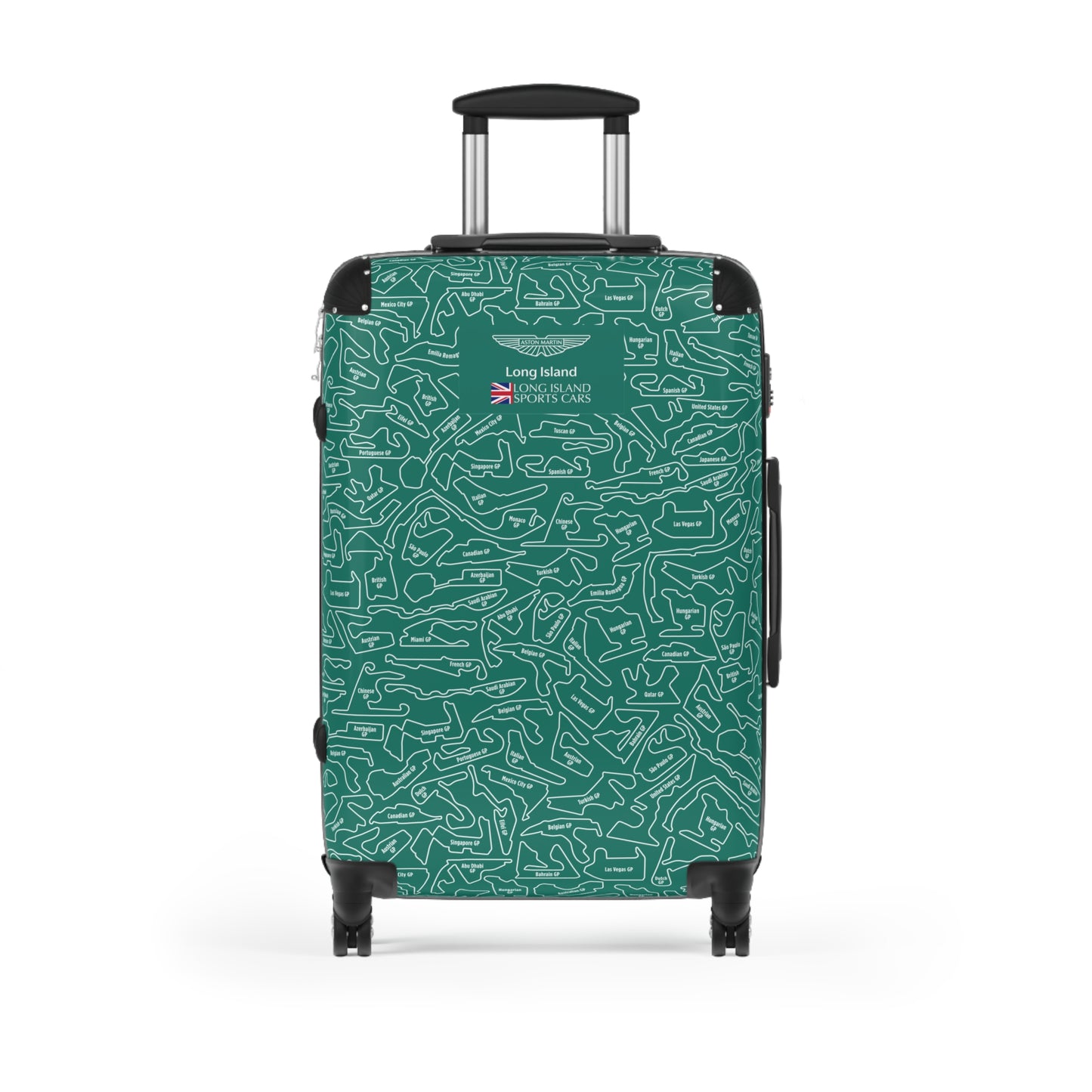 Aston Martin Long Island AM Green F1 Racetrack Suitcase