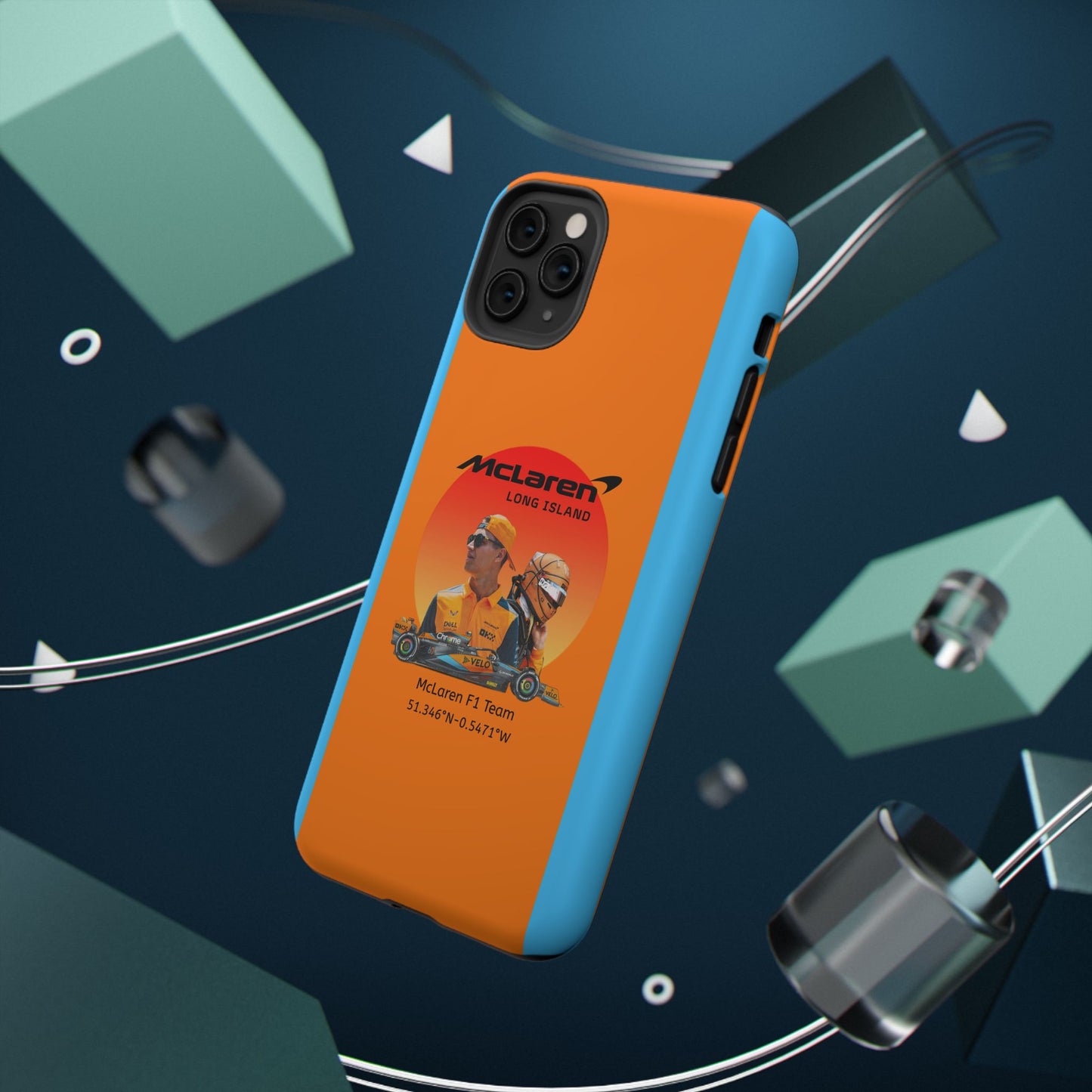 McLaren Long Island McLaren F1 inspired Lando Norris Impact-Resistant Phone Case - Sleek & Stylish