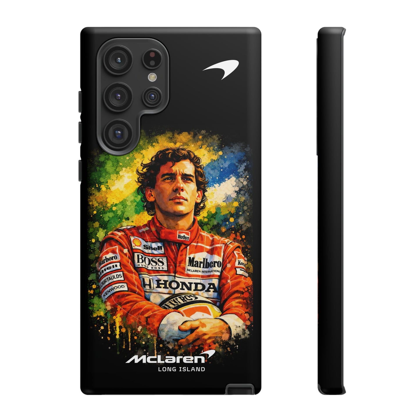 McLaren Long Island "Always Senna" Ayrton Senna Inspired Impact-Resistant Phone Case | Durable Protection for Car Enthusiasts